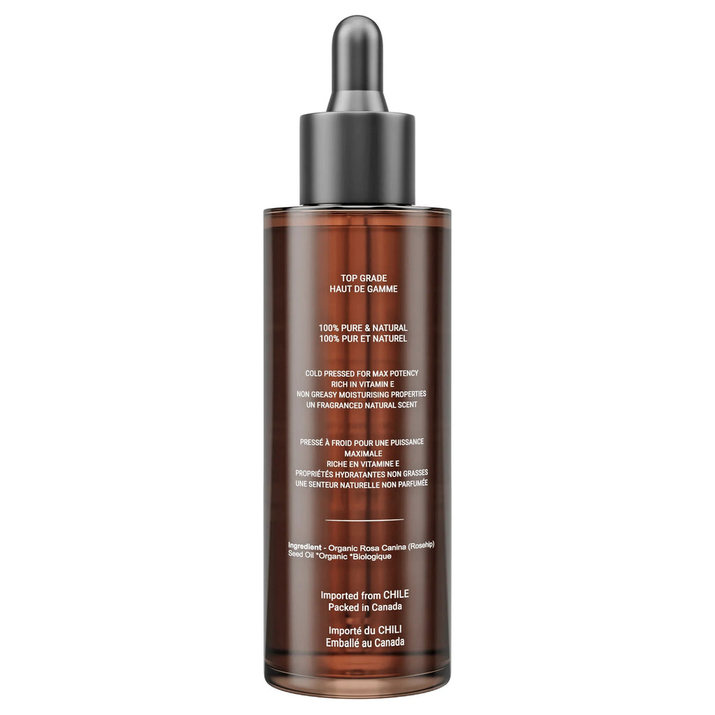 Canadian Grace 100% Organic Rosehip Oil – For Fine Lines, Uneven Tone & Brighter-Looking Skin