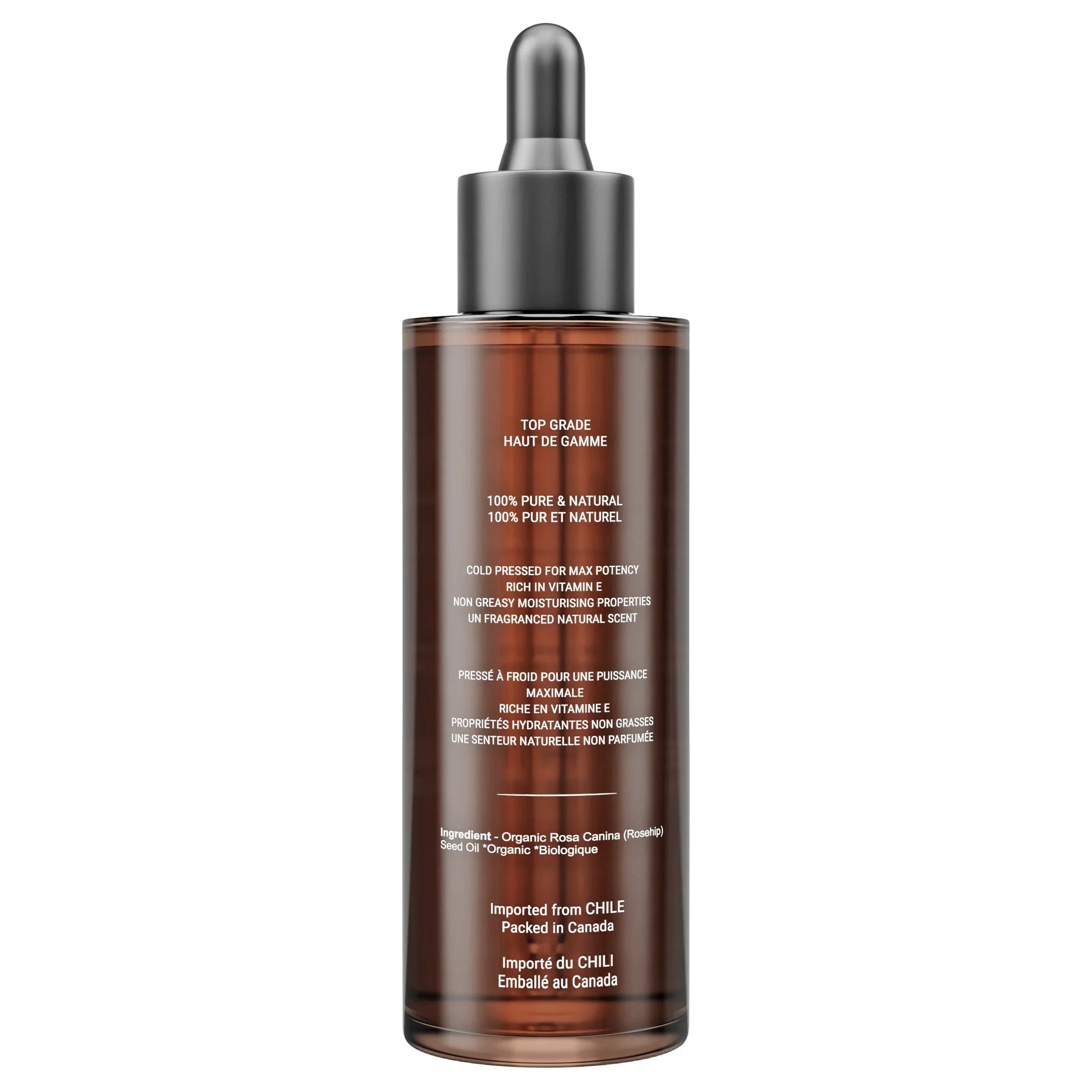 Canadian Grace 100% Organic Rosehip Oil – For Fine Lines, Uneven Tone & Brighter-Looking Skin