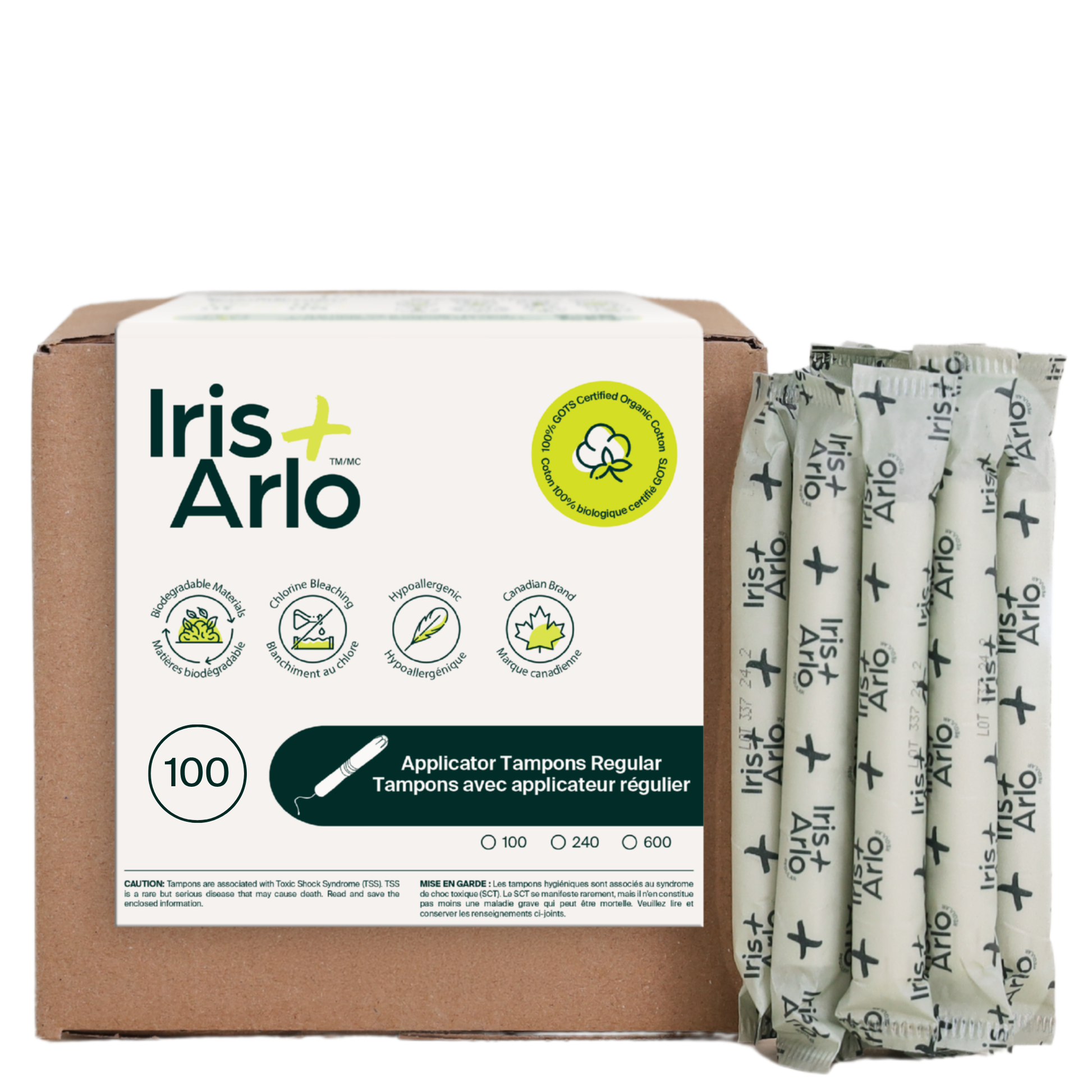 Tampons applicateurs en vrac, applicateur en carton, standard