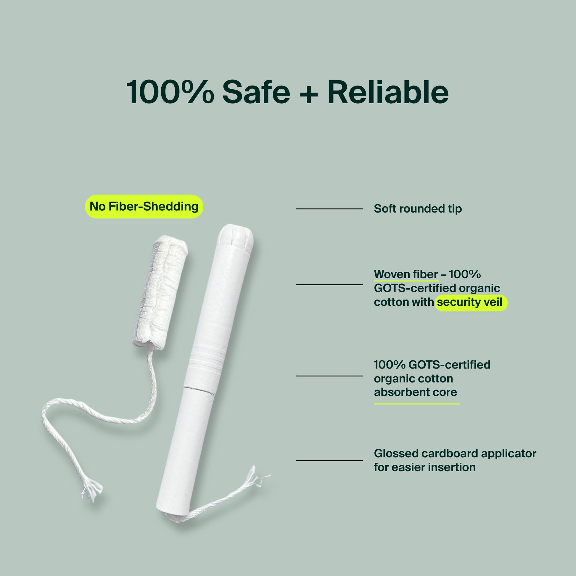 Tampons applicateurs en vrac, applicateur en carton, standard