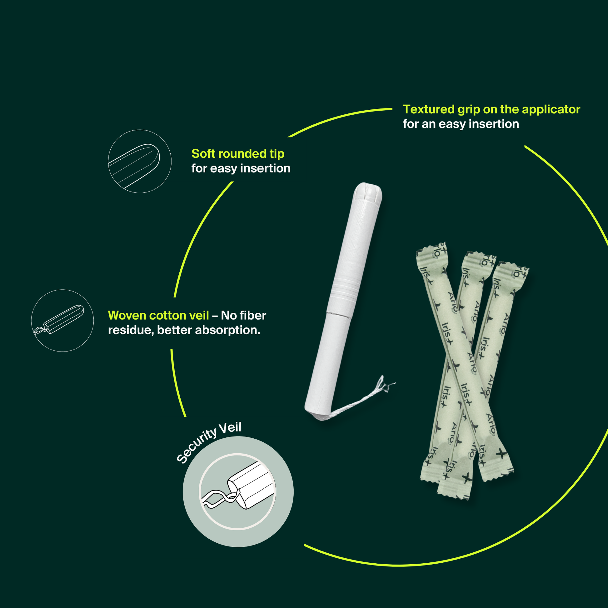 Bulk - Applicator Tampons, Cardboard Applicator - regular