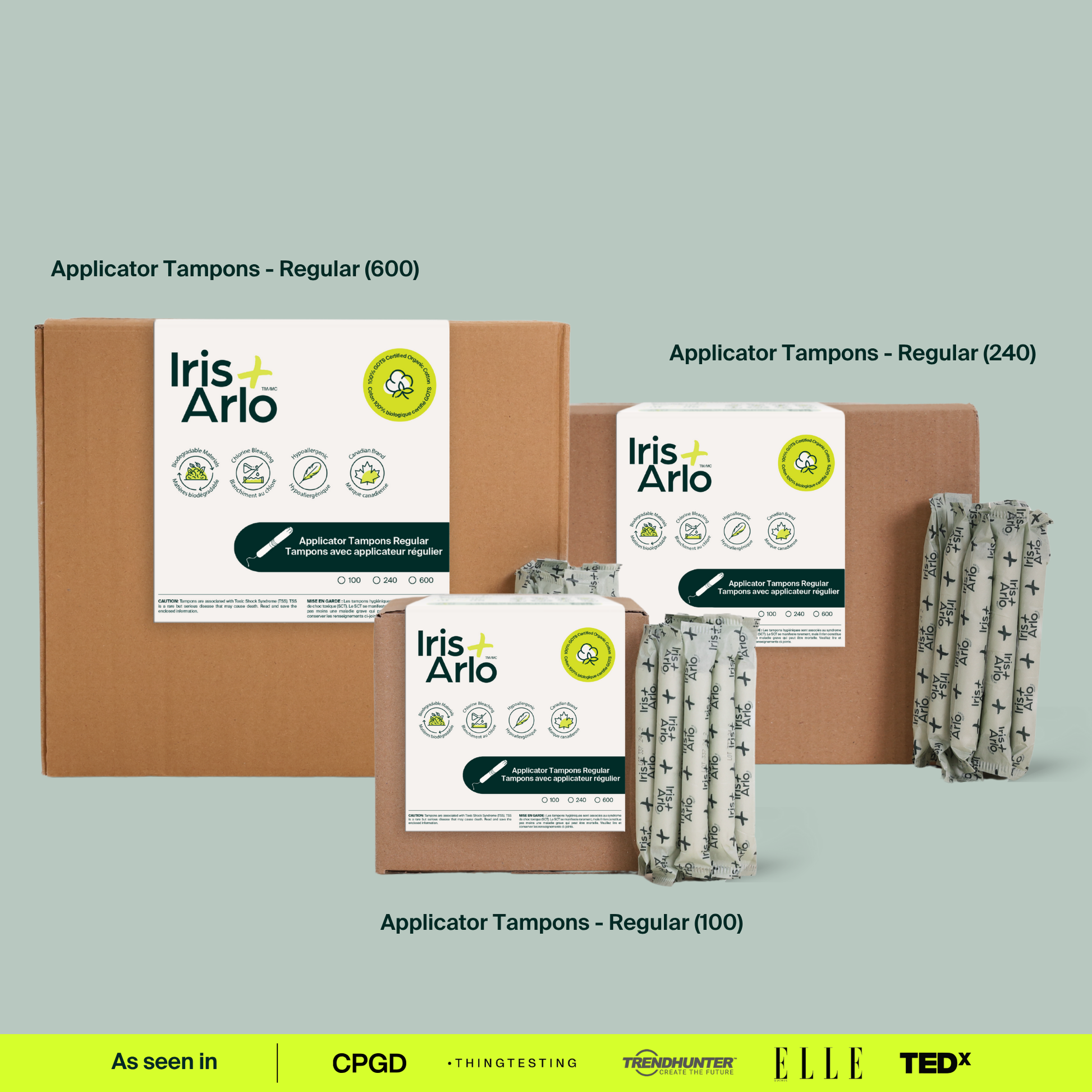 Tampons applicateurs en vrac, applicateur en carton, standard