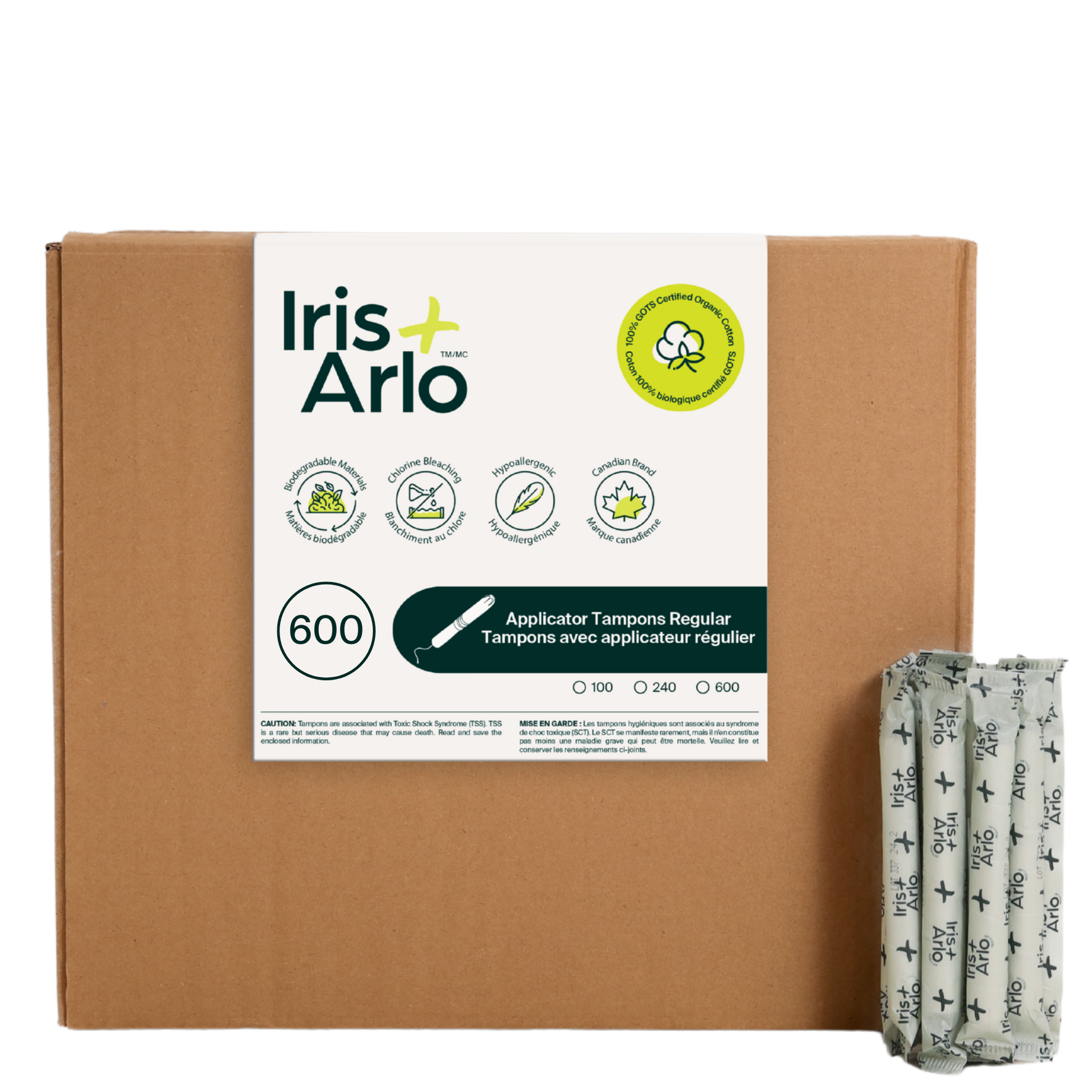 Tampons applicateurs en vrac, applicateur en carton, standard