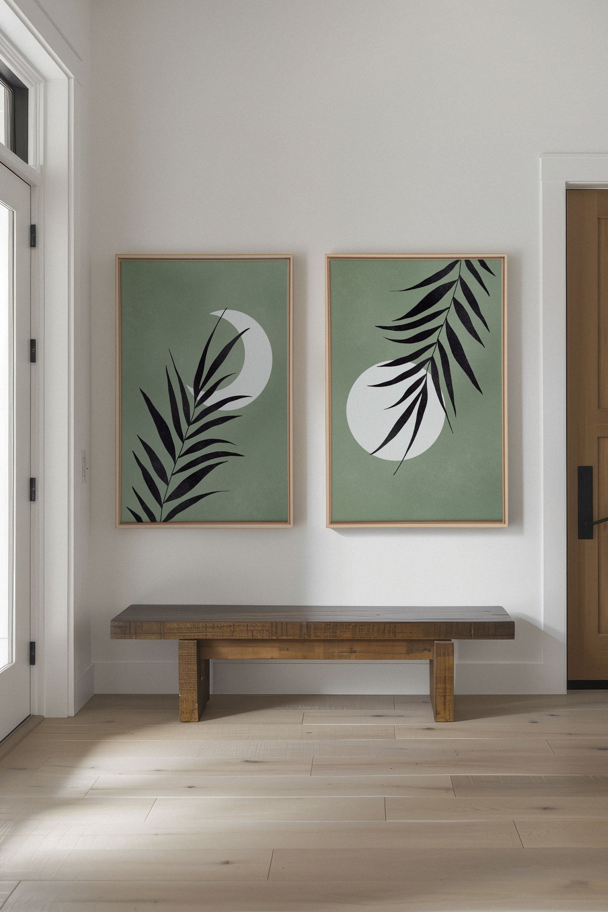 MOONLIGHT SILHOUETTES (2 Stretched Canvas Artworks)