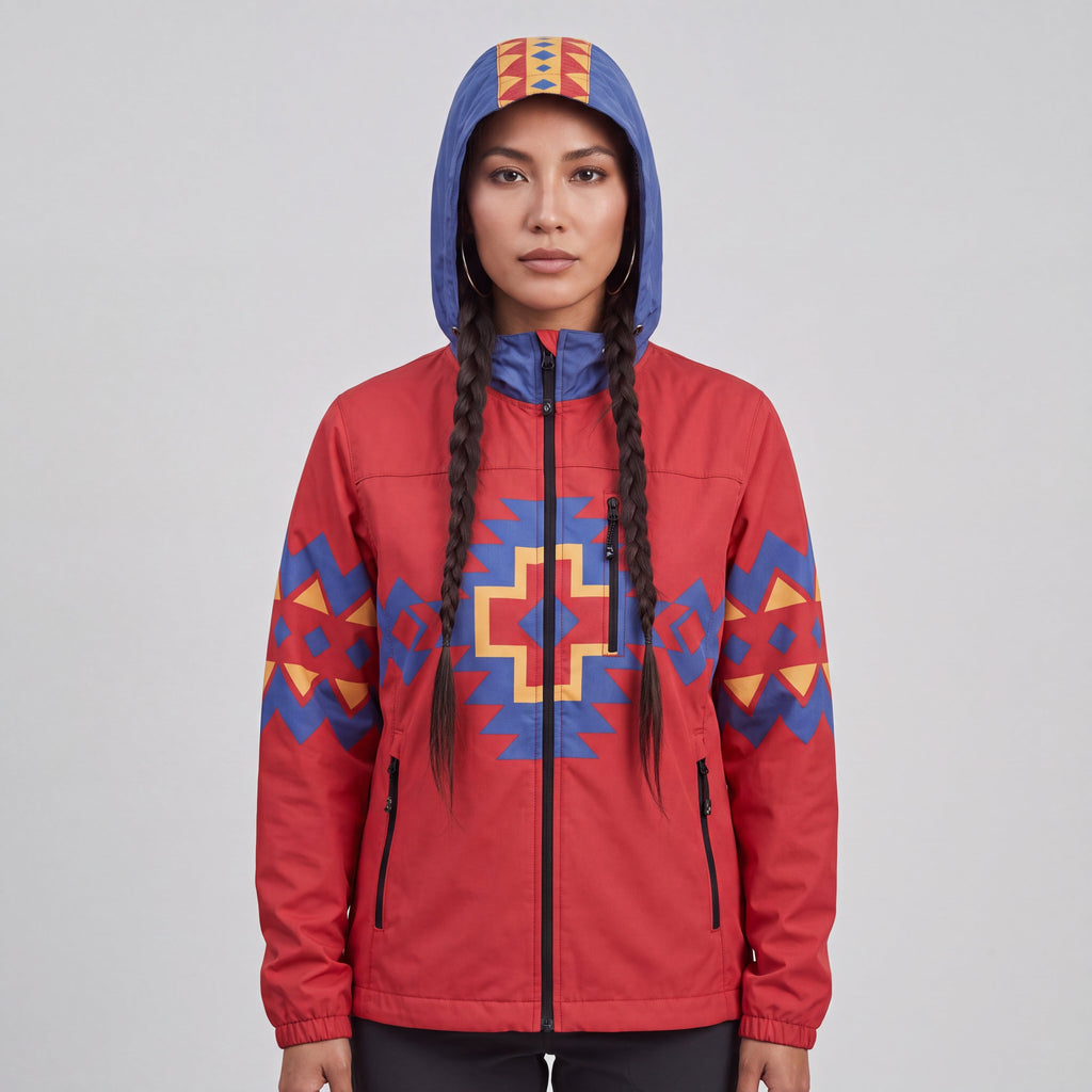 Red Horizon Windbreaker