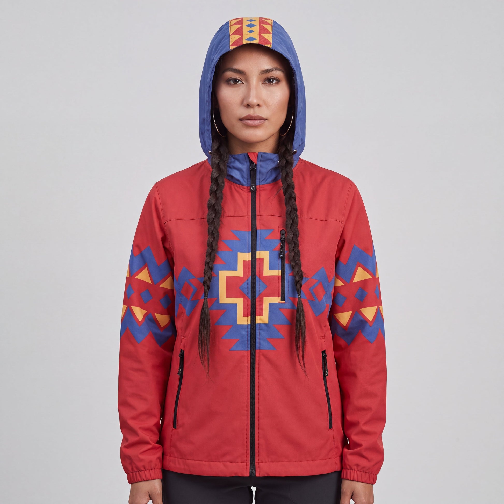 Red Horizon Windbreaker