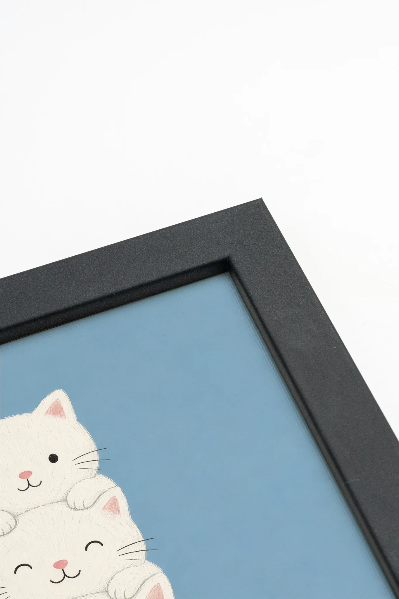 KITTY TOWER, Artwork on Stretched Canvas, Framed Black (collective)