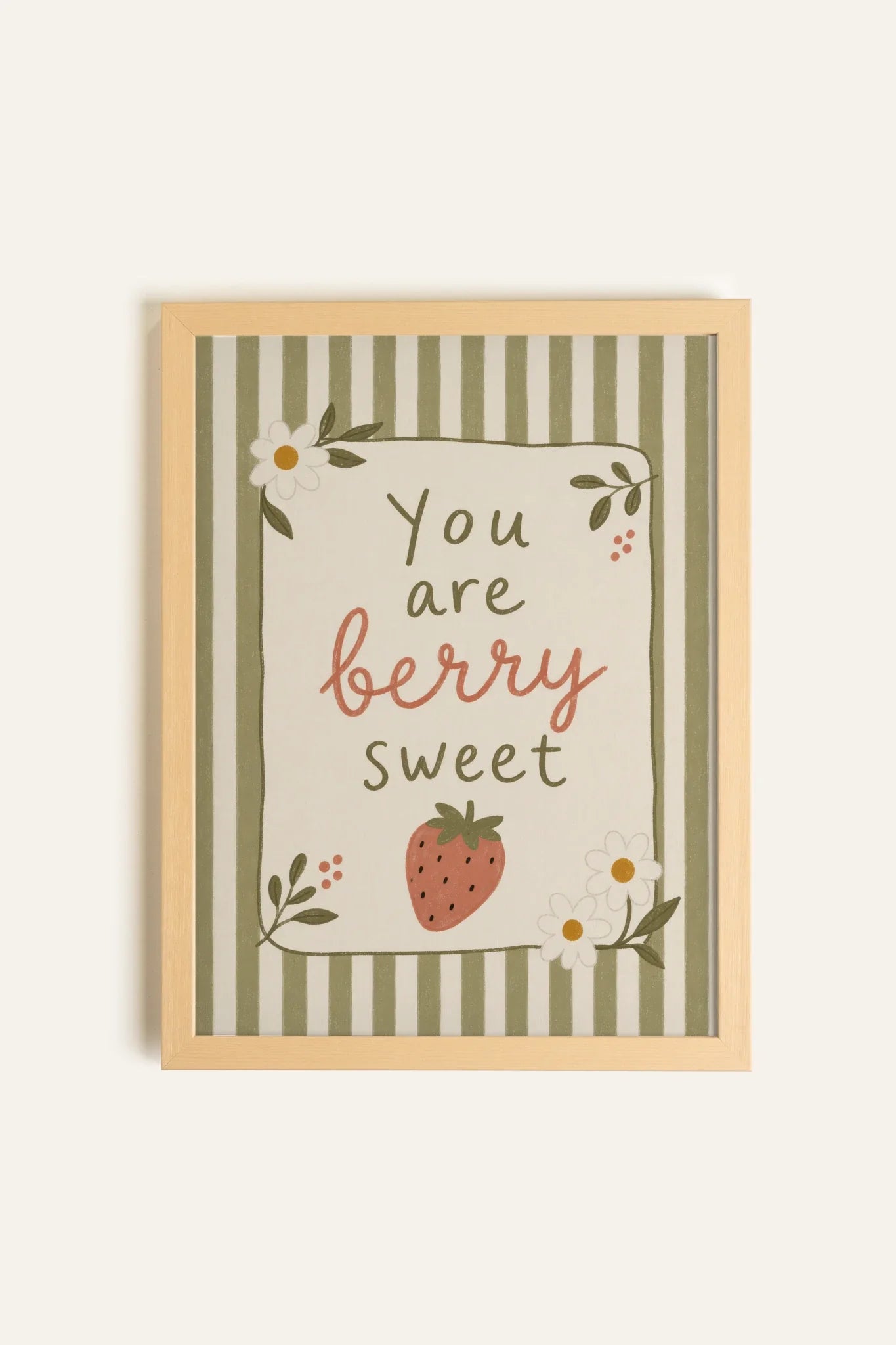 BERRY SWEET, Artwork on Stretched Canvas, Natural Light Framed (collective)