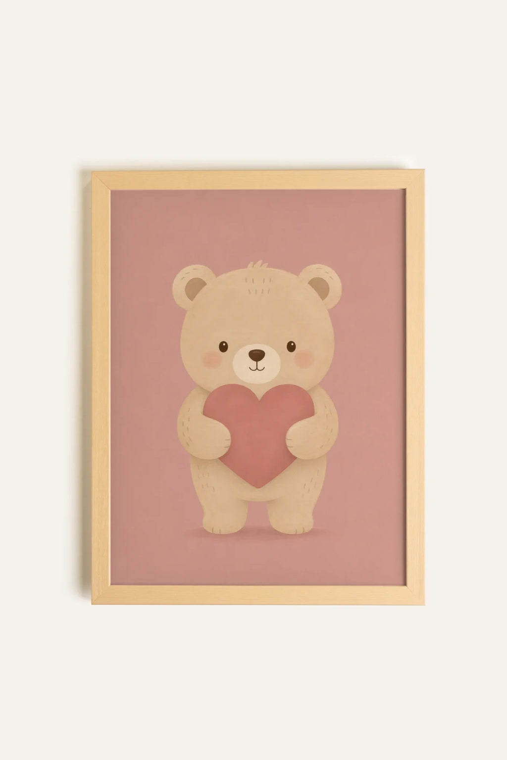 MY TEDDY, Artwork on Stretched Canvas, Natural Light Framed (collective)