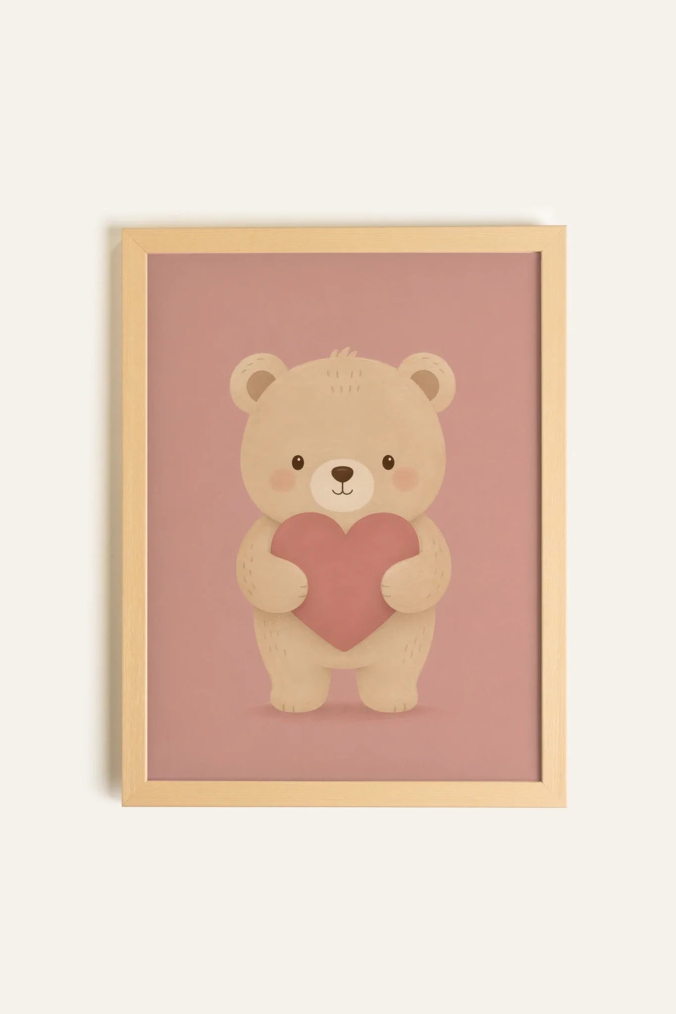MY TEDDY, Artwork on Stretched Canvas, Natural Light Framed (collective)