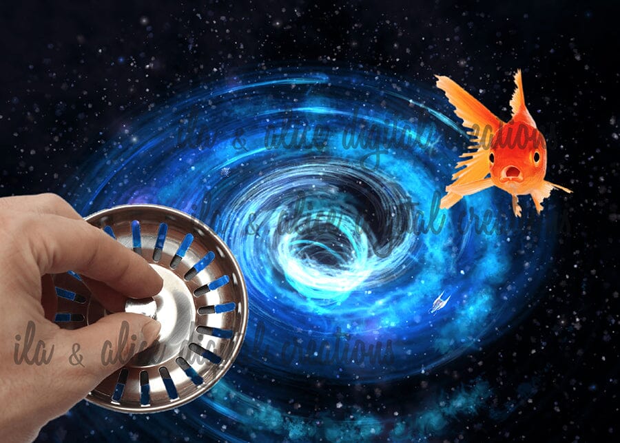 Strange Sci-fi Collage Art Postcards