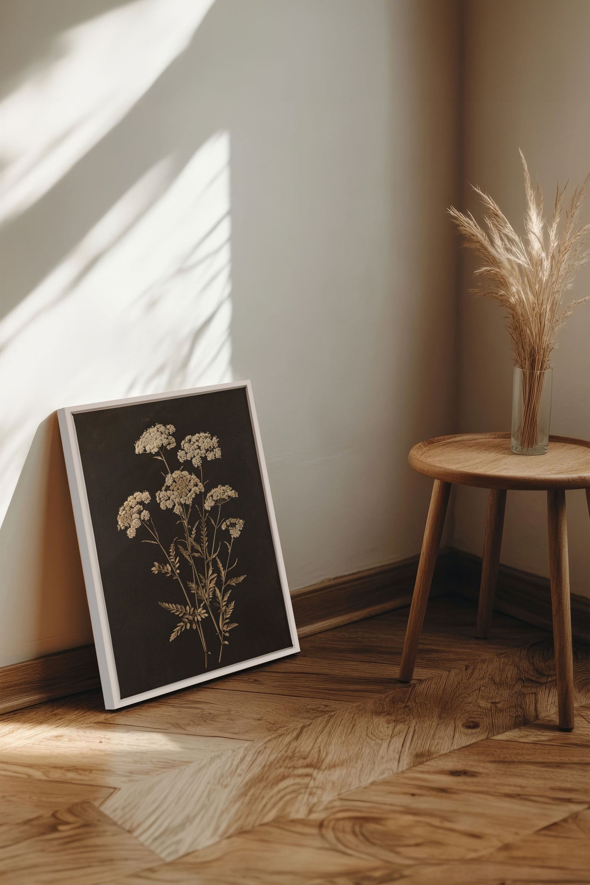 GOLDEN FLOWER, Stretched Canvas Artwork
