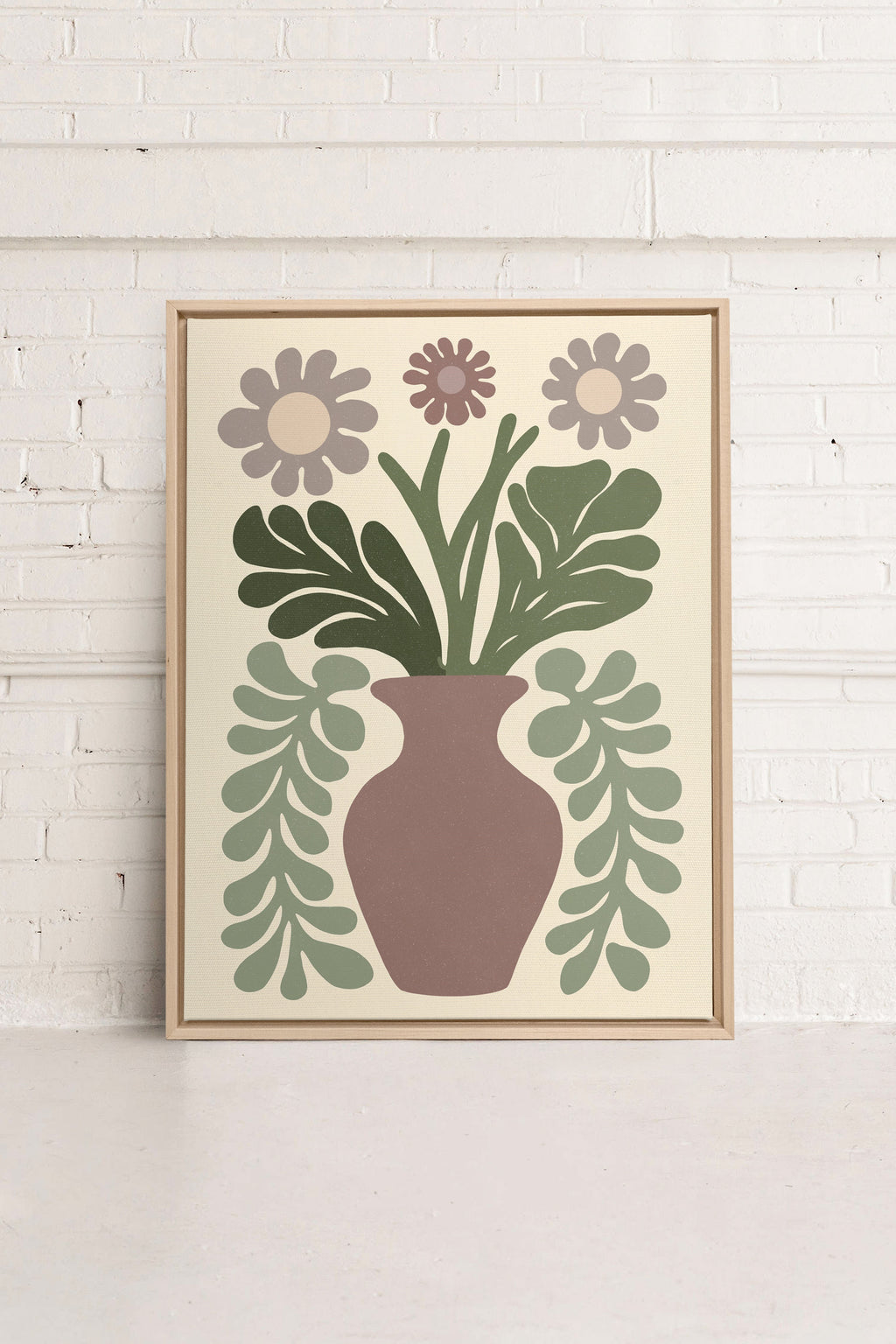 CHIC FLORAL, Stretched Canvas Artwork