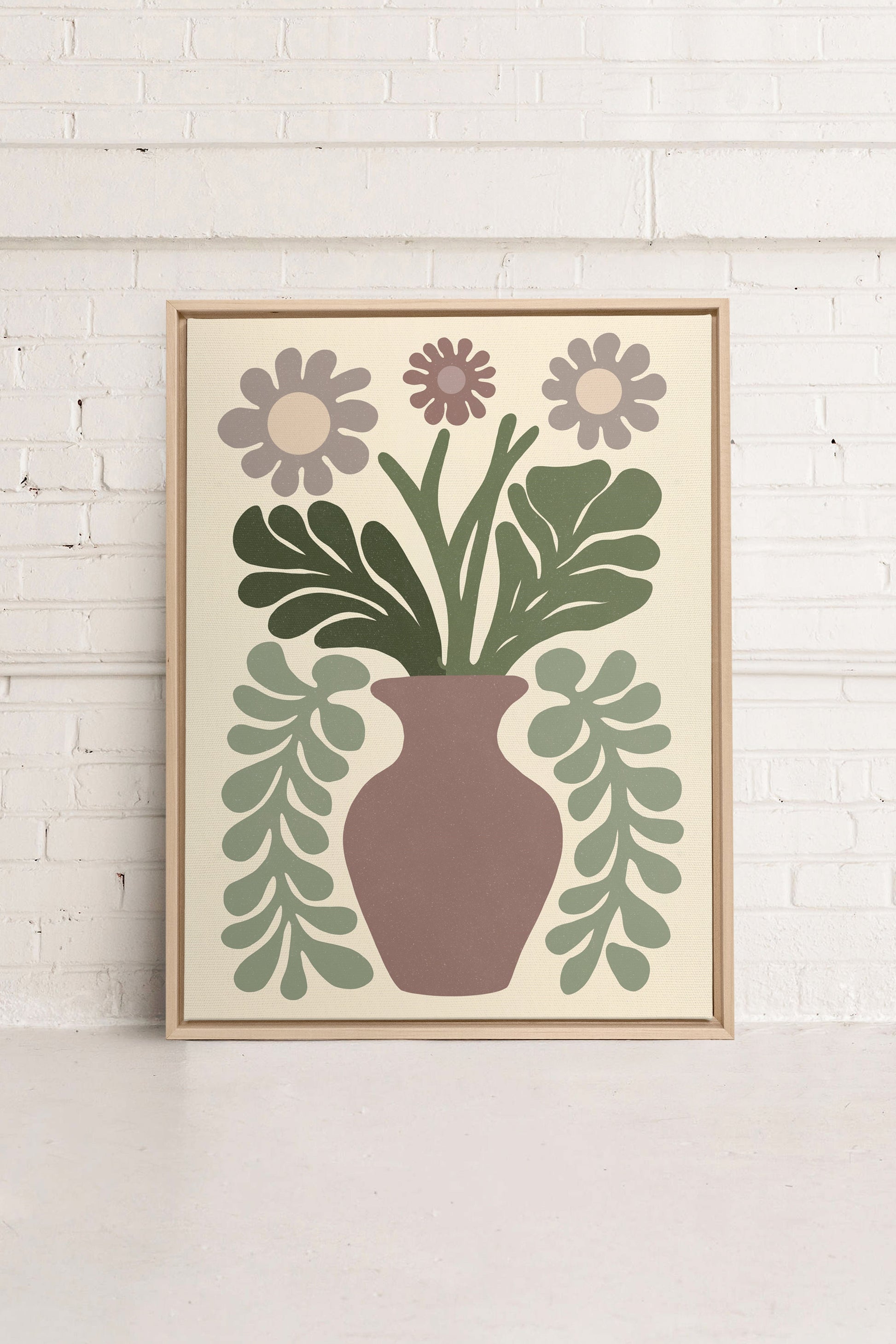 CHIC FLORAL, Stretched Canvas Artwork