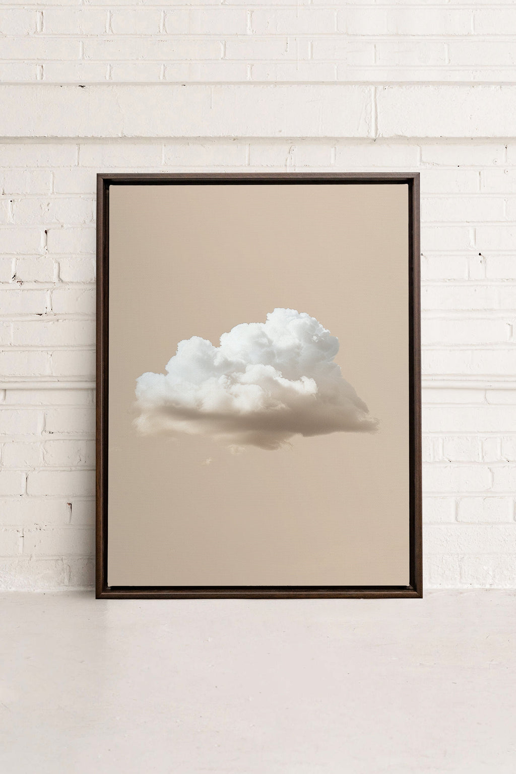 CREAM CLOUD, Stretched Canvas Artwork