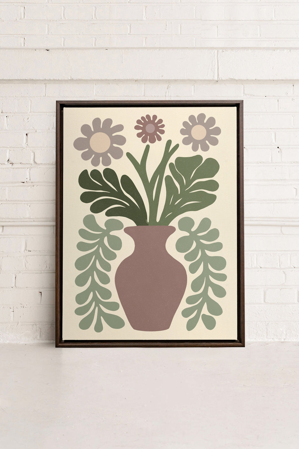 CHIC FLORAL, Stretched Canvas Artwork