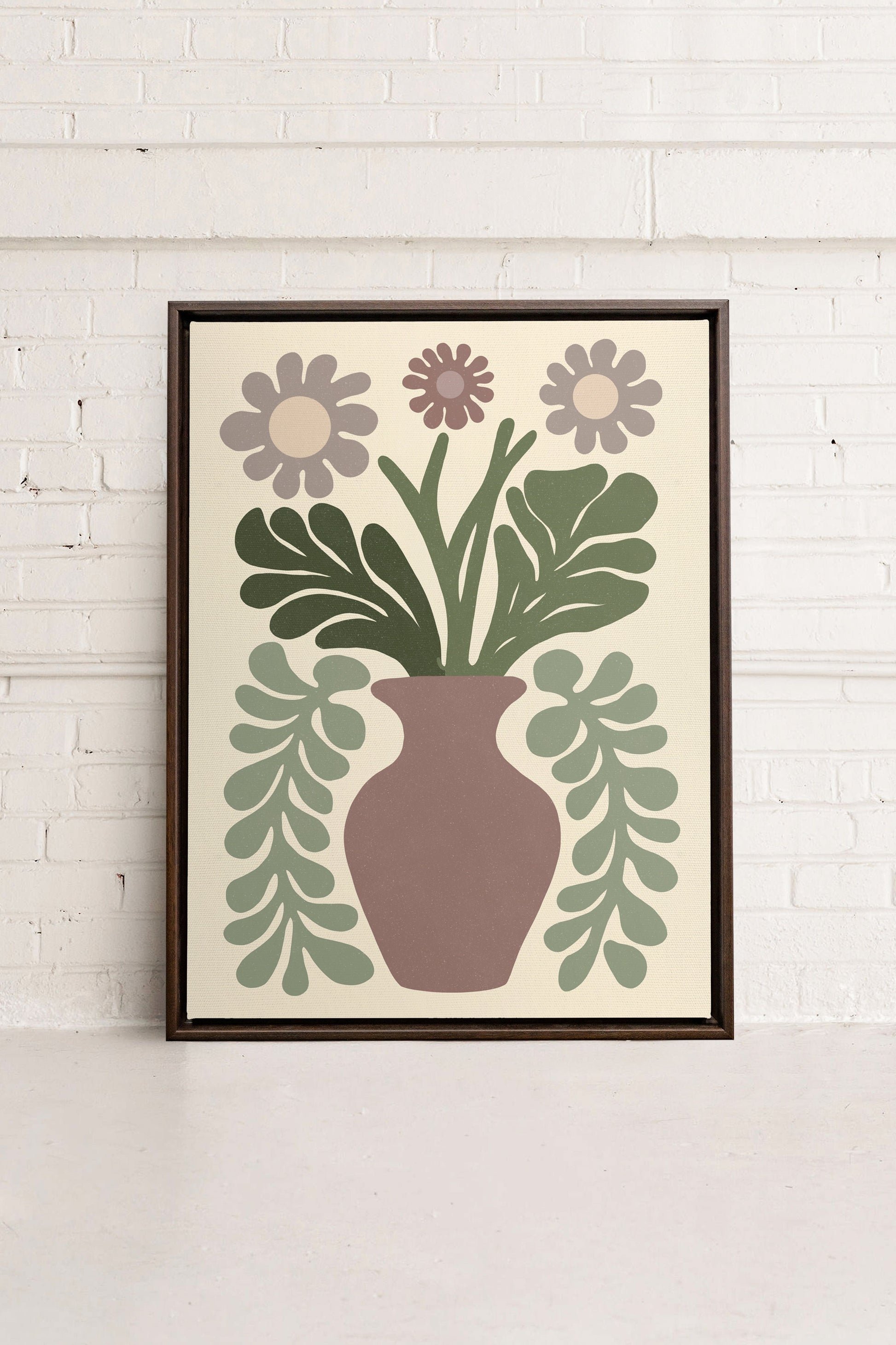 CHIC FLORAL, Stretched Canvas Artwork