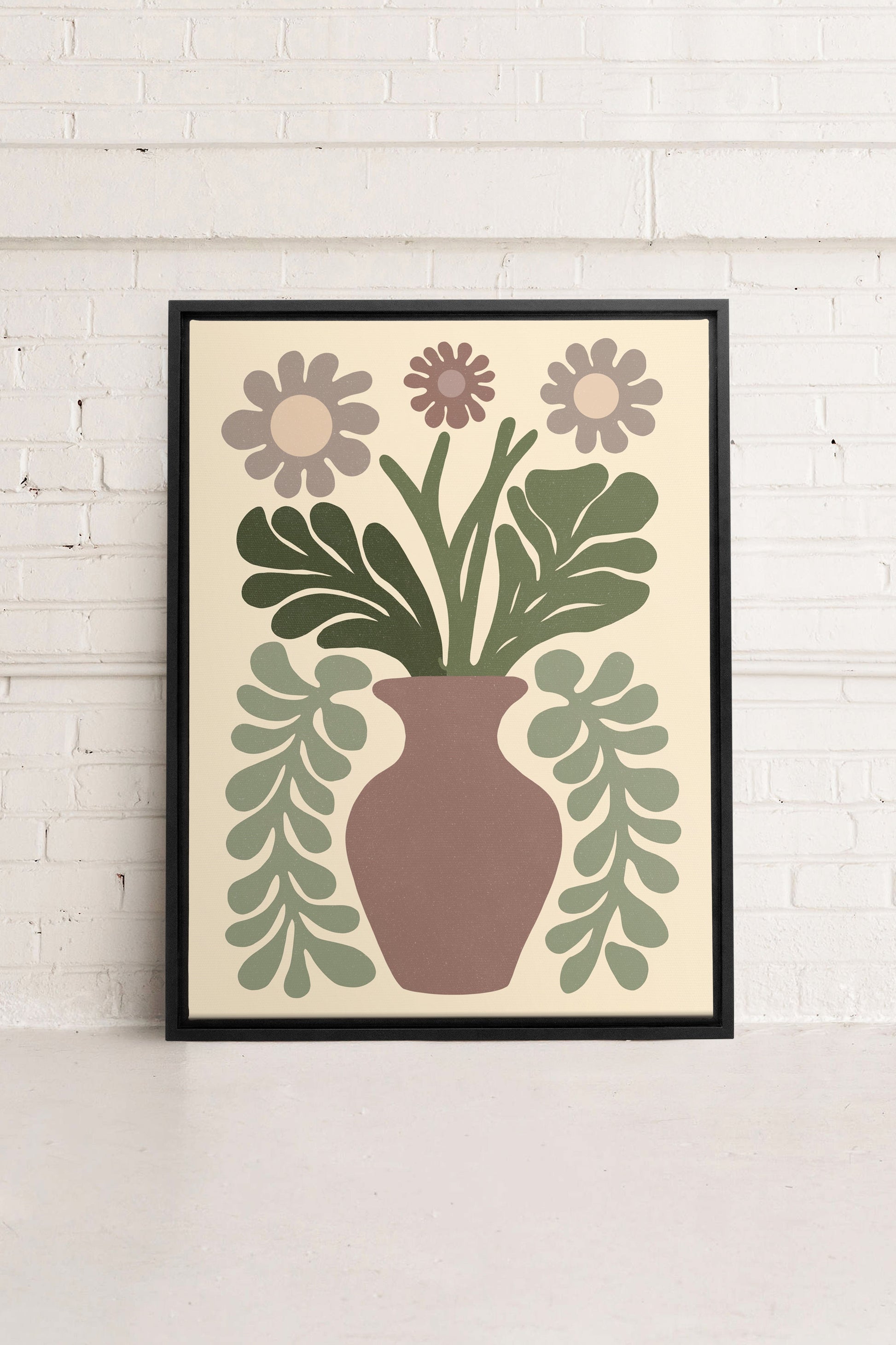 CHIC FLORAL, Stretched Canvas Artwork
