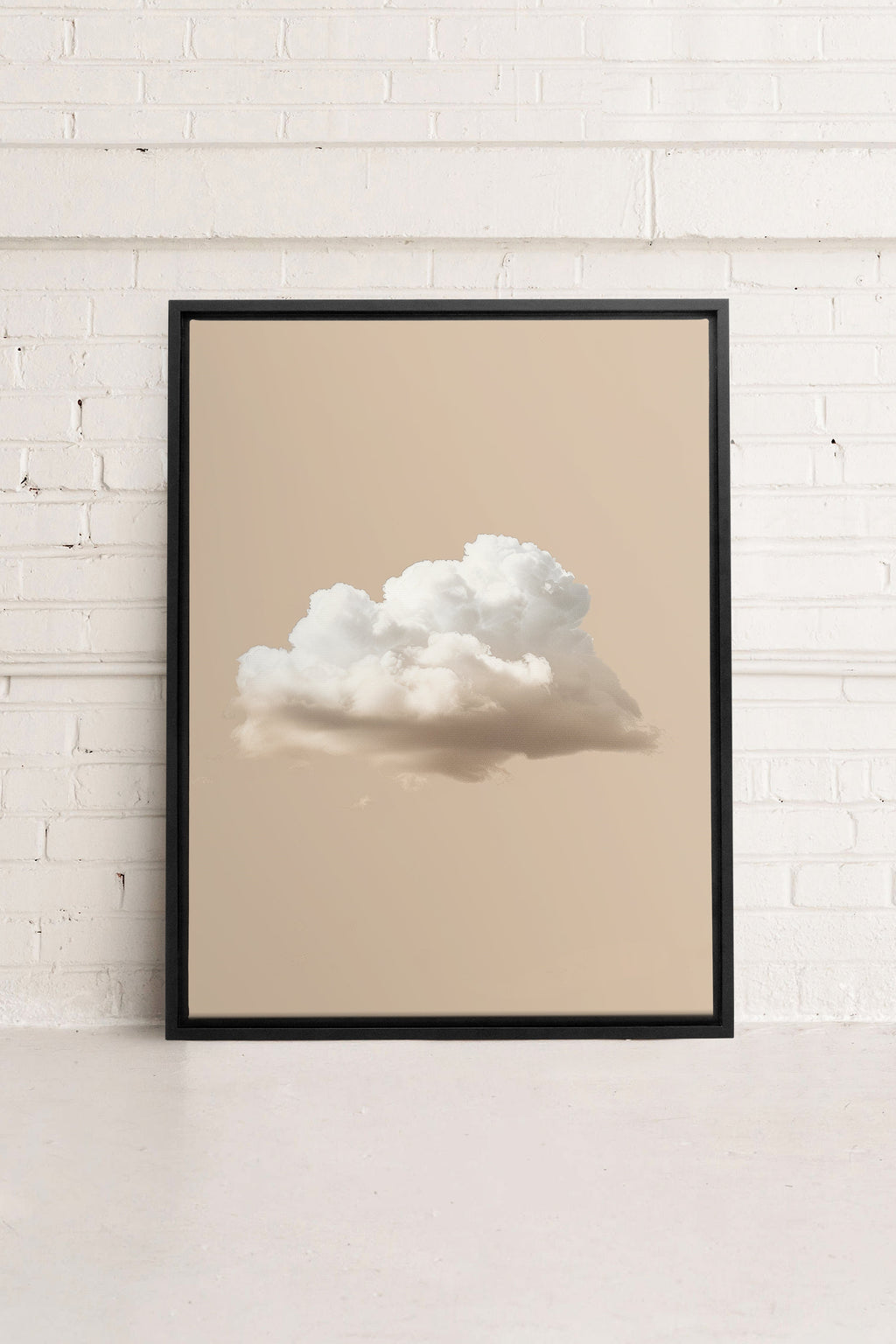 CREAM CLOUD, Stretched Canvas Artwork