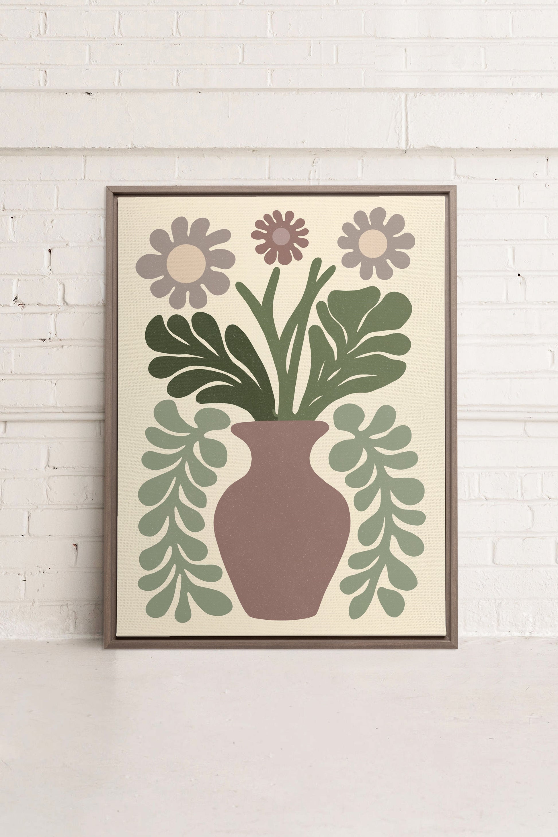 CHIC FLORAL, Stretched Canvas Artwork