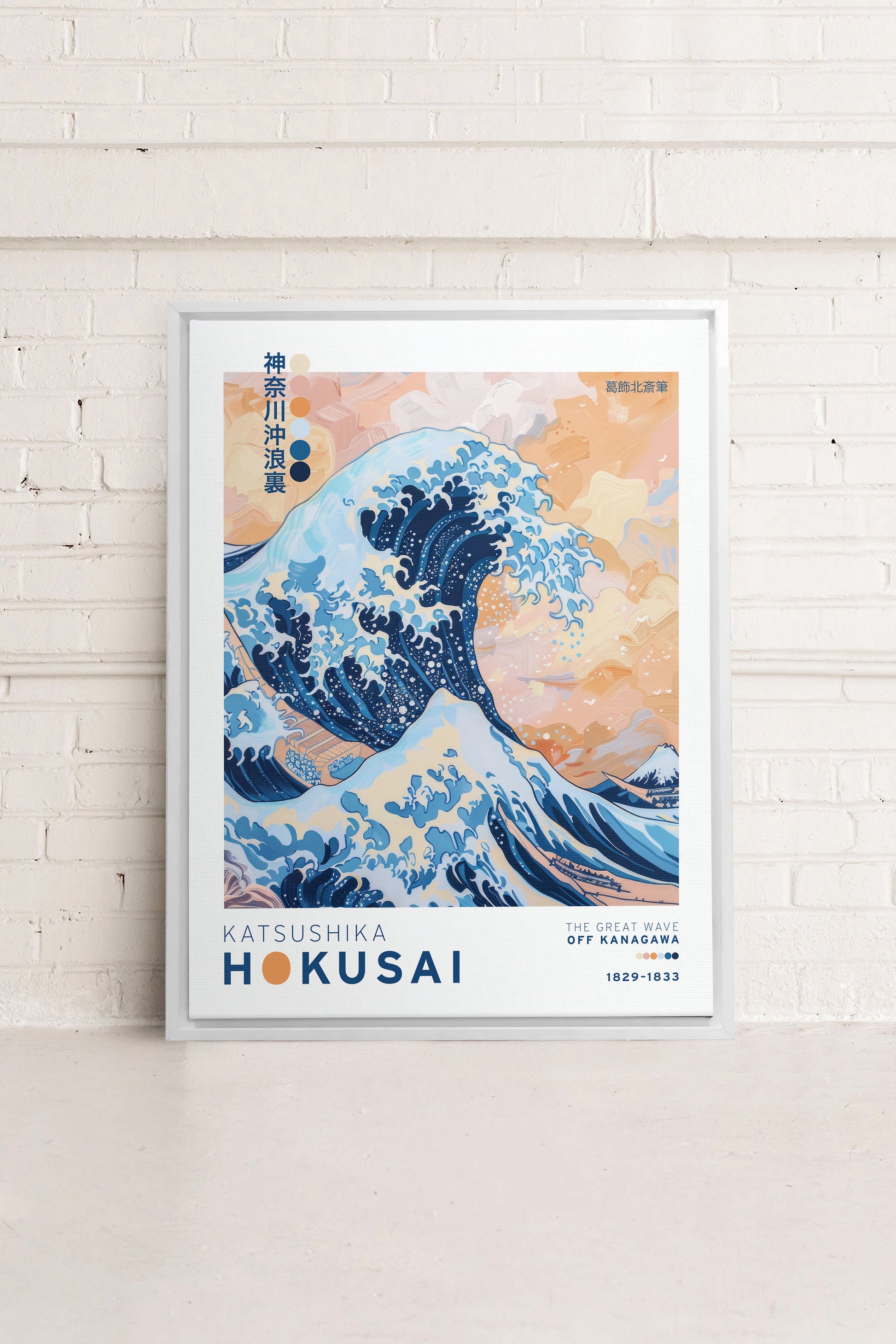 THE GREAT WAVE, Stretched Canvas Artwork