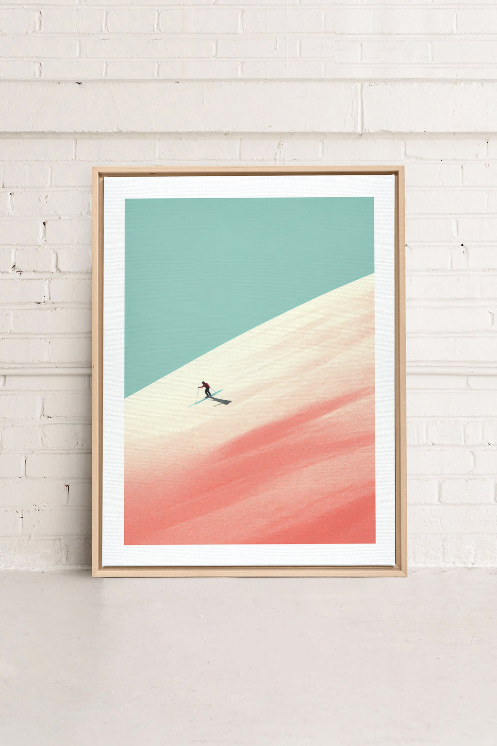 Frosty Glide, Stretched Canvas Artwork