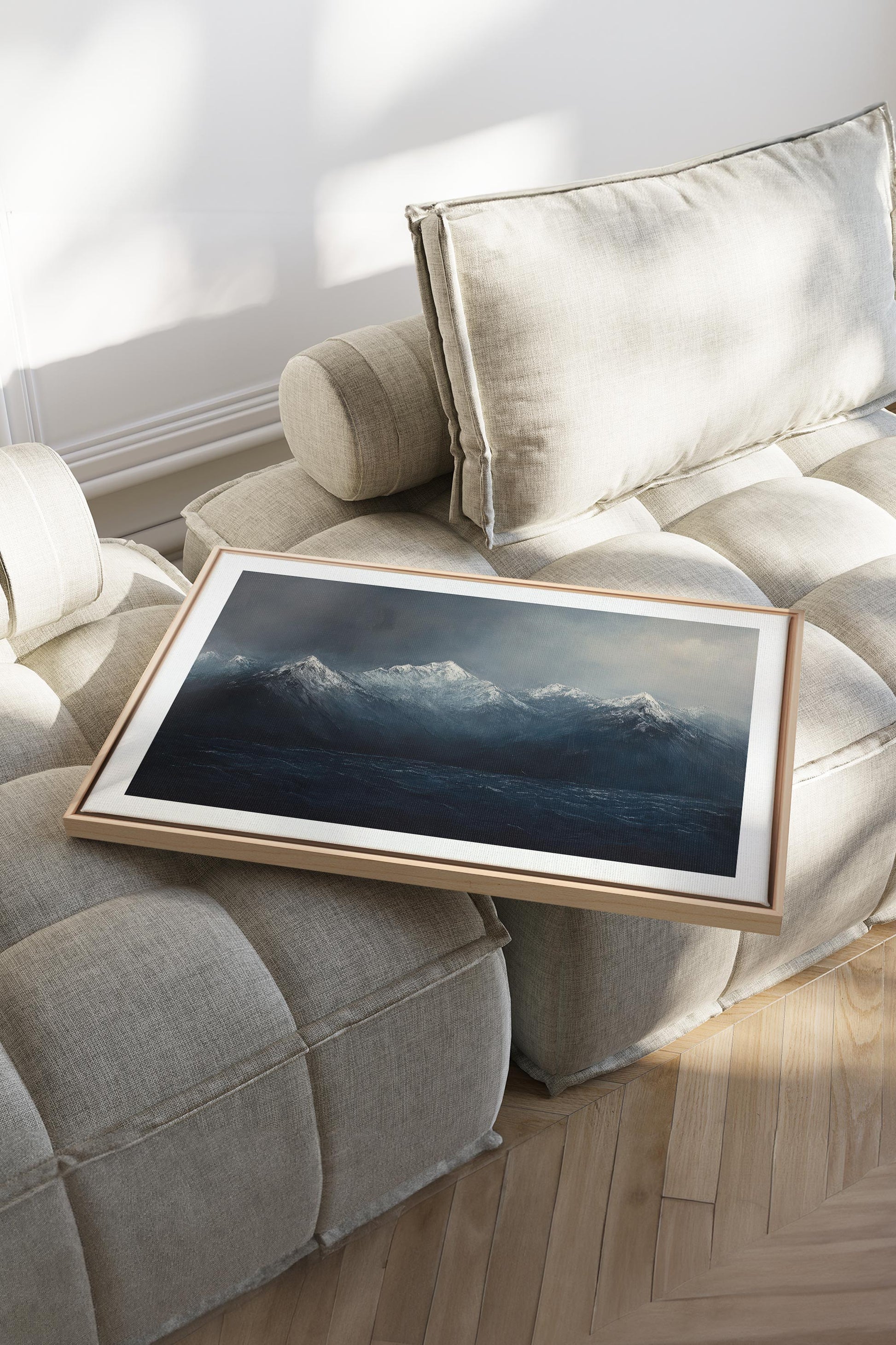 BEYOND THE RIDGE, Stretched Canvas Artwork