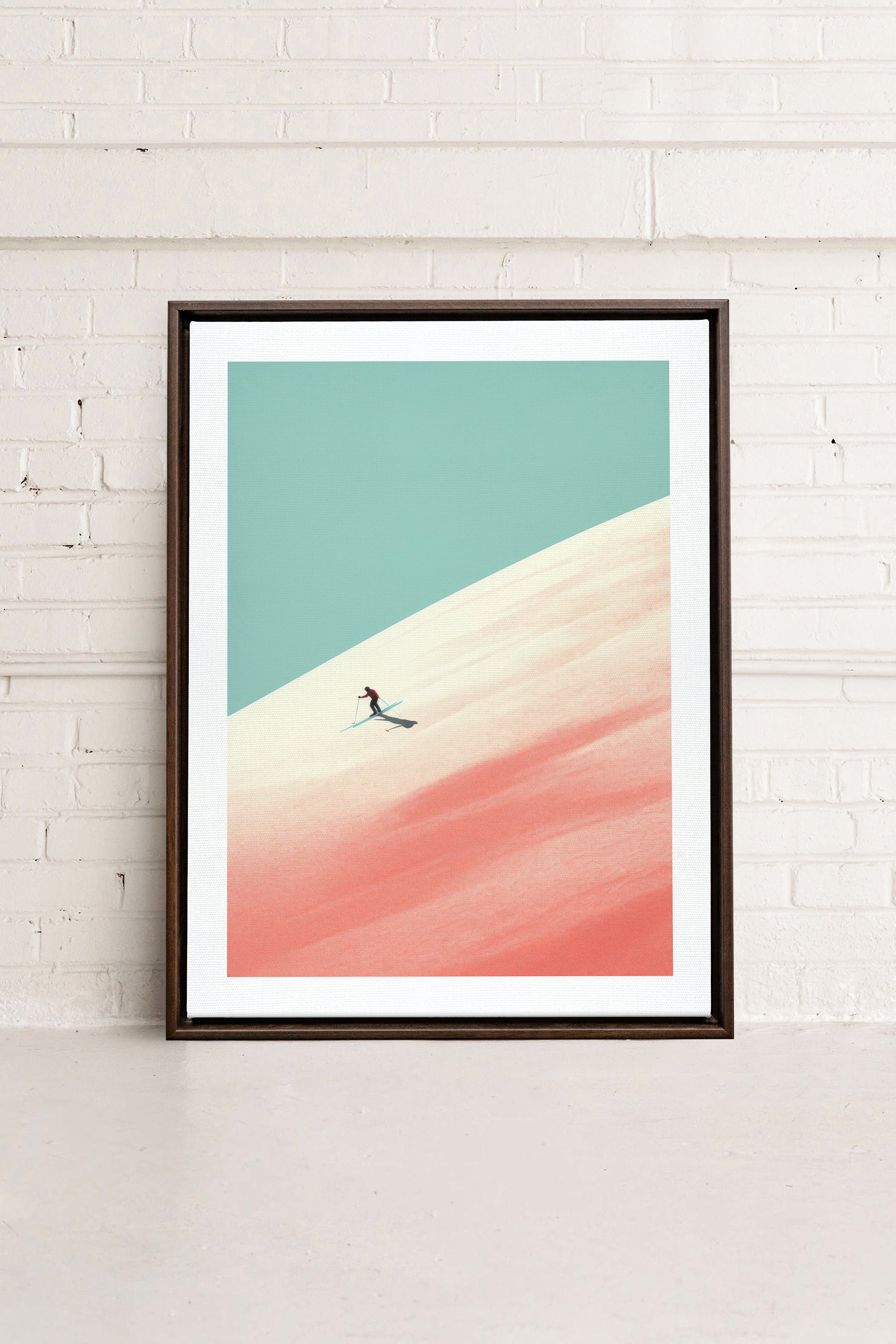 Frosty Glide, Stretched Canvas Artwork