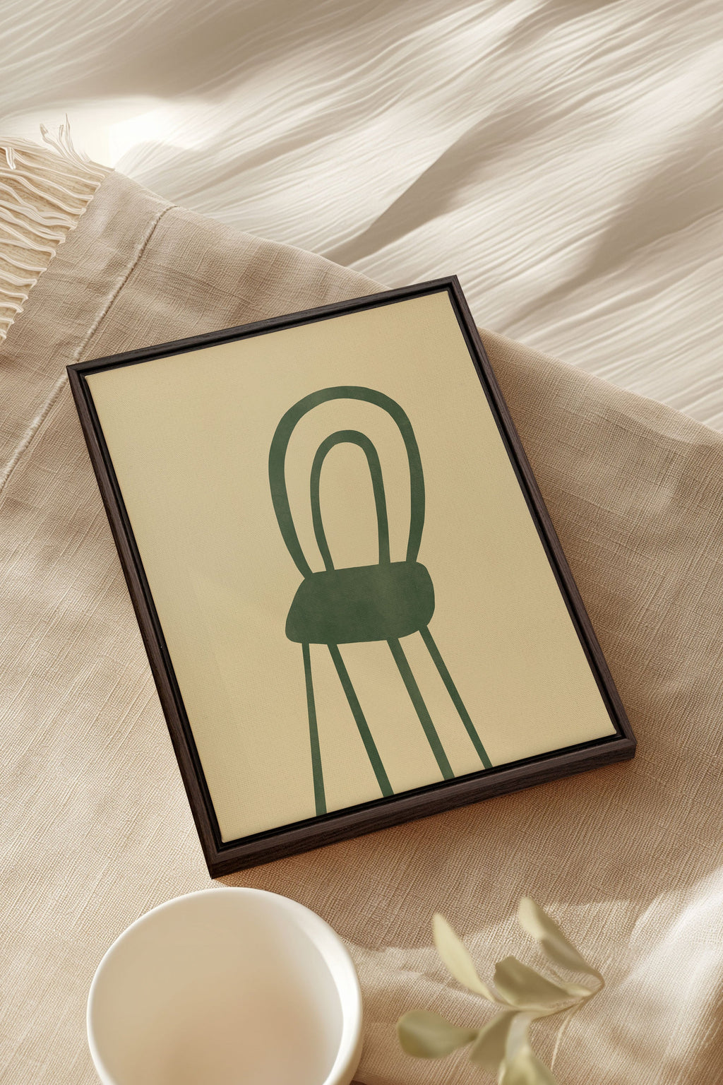 The Green Chair, Stretched Canvas Artwork