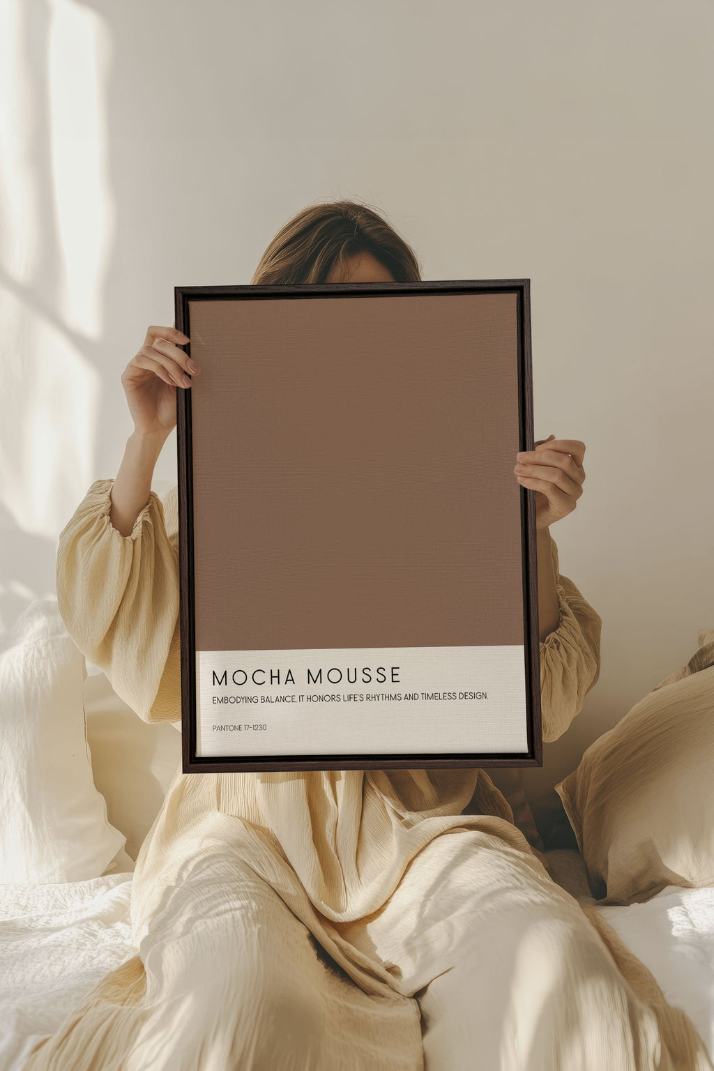 MOCHA MOUSSE, Stretched Canvas Artwork