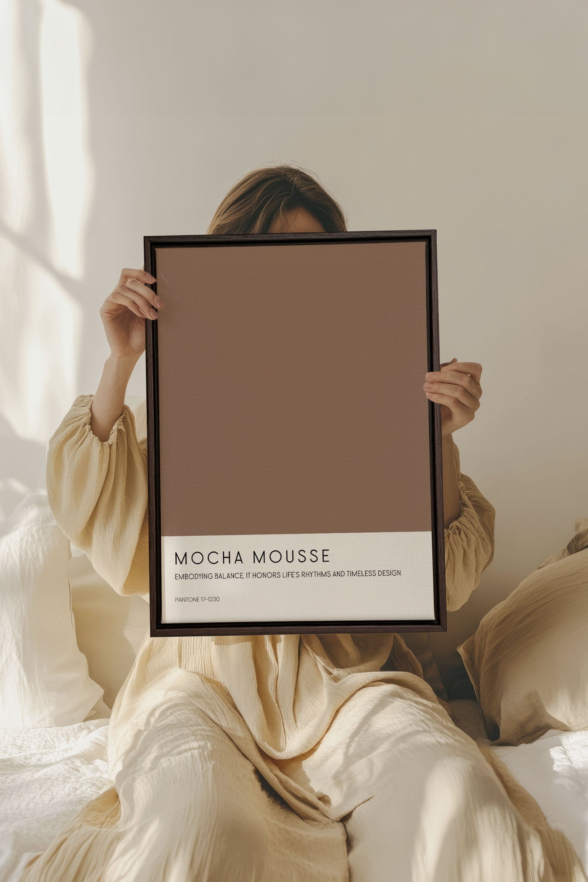 MOCHA MOUSSE, Stretched Canvas Artwork