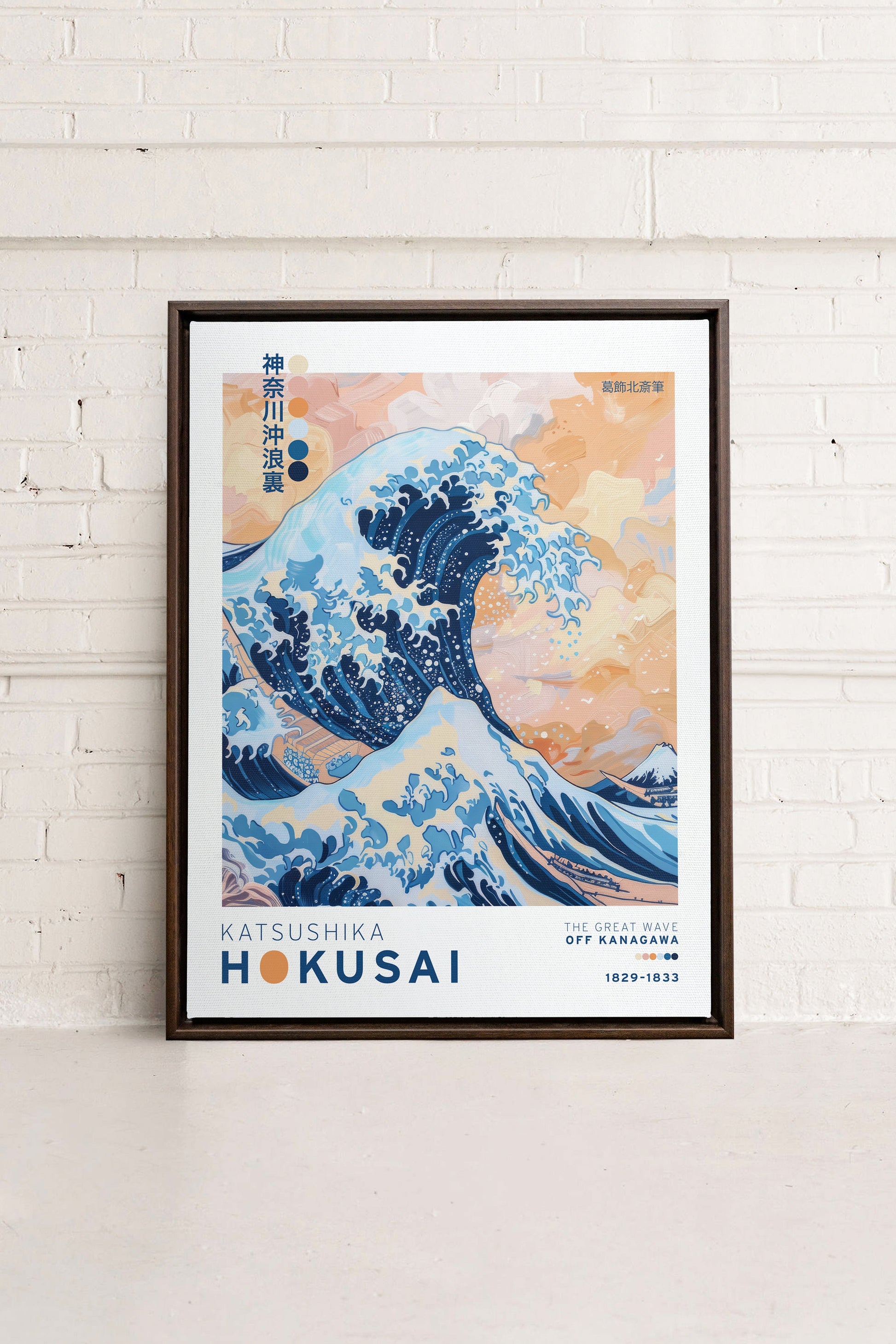 THE GREAT WAVE, Stretched Canvas Artwork