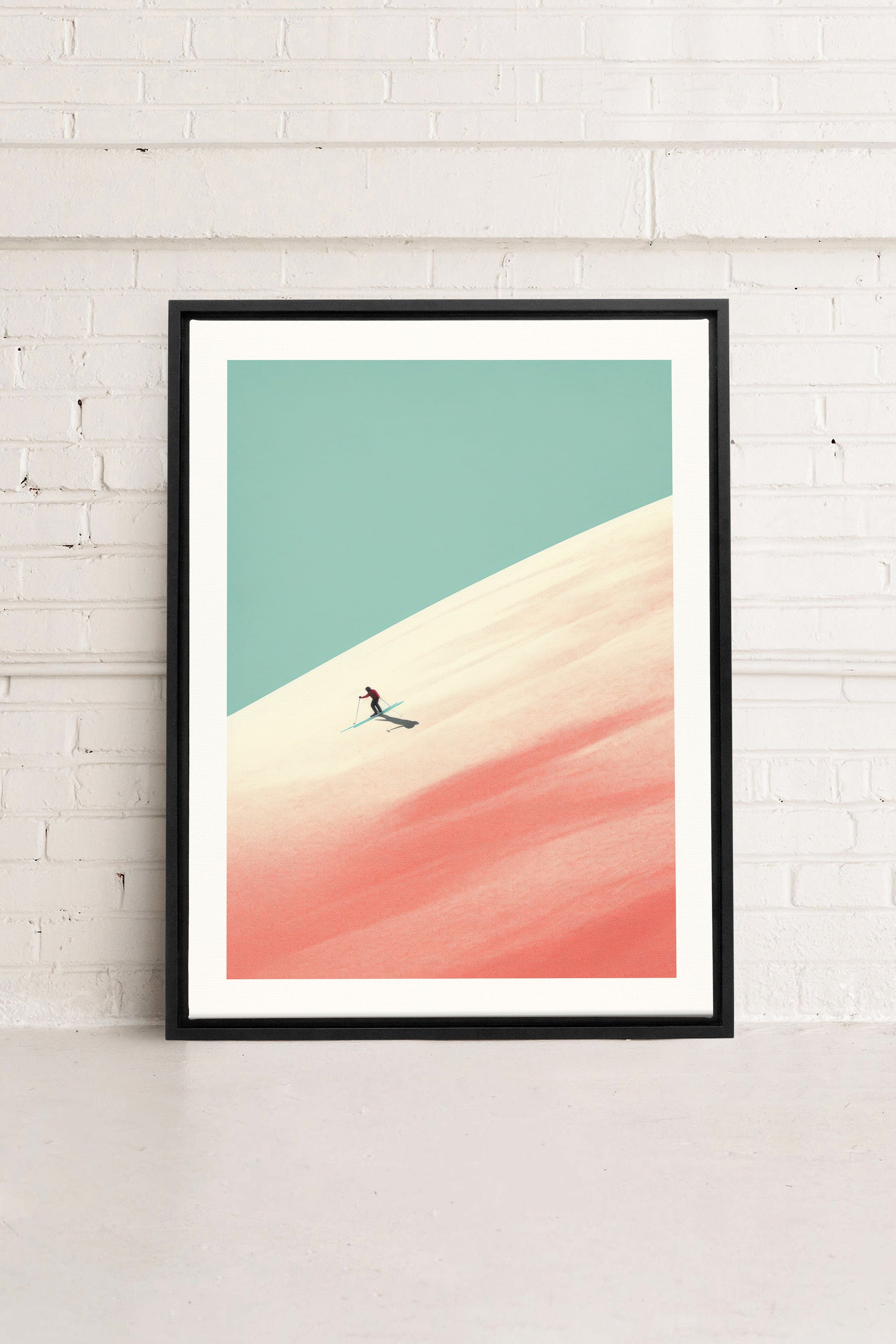 Frosty Glide, Stretched Canvas Artwork