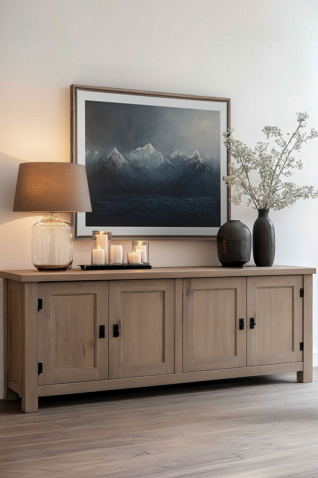 BEYOND THE RIDGE, Stretched Canvas Artwork