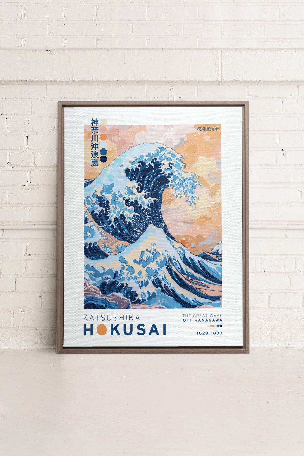 THE GREAT WAVE, Stretched Canvas Artwork