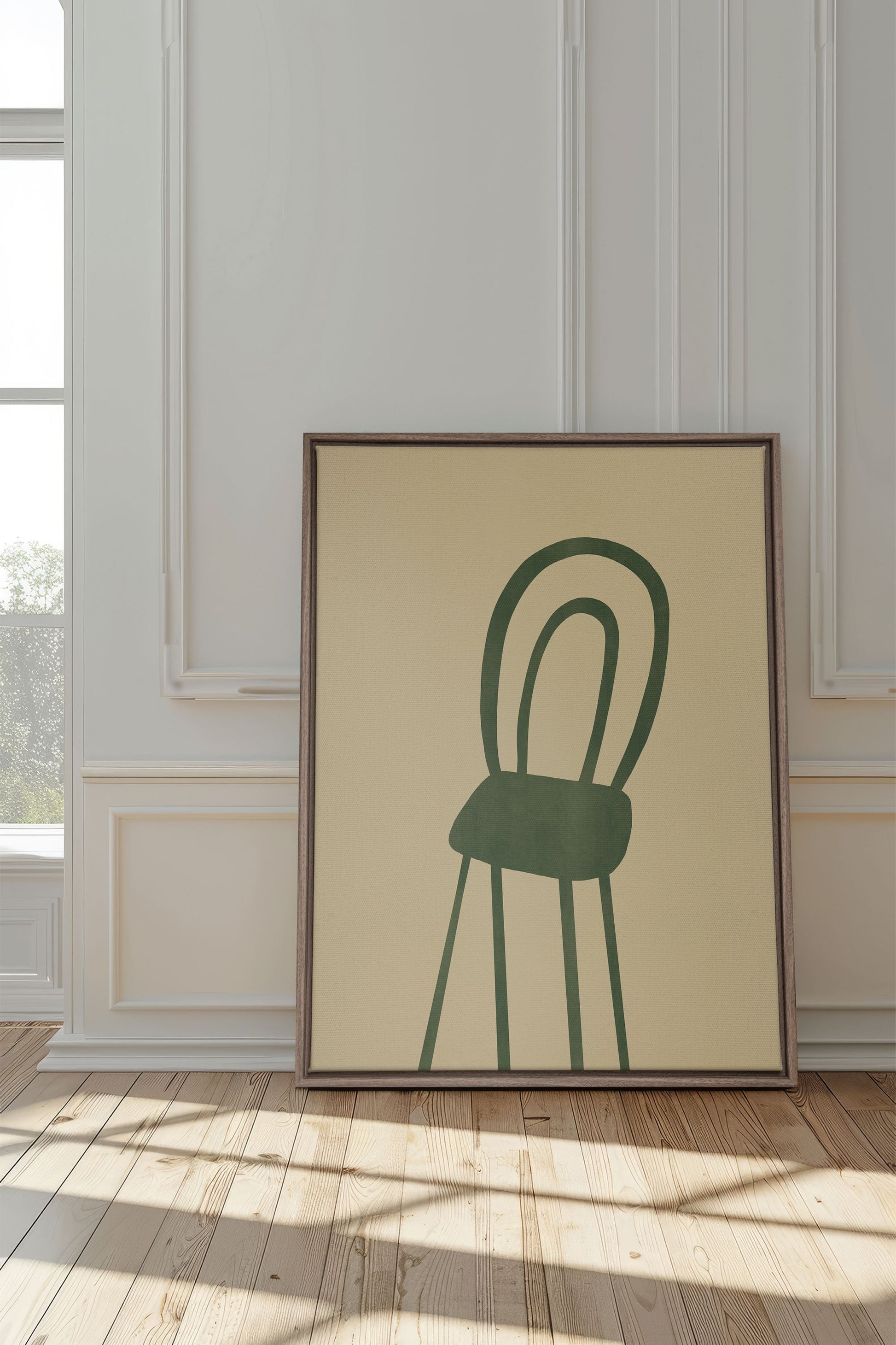 The Green Chair, Stretched Canvas Artwork