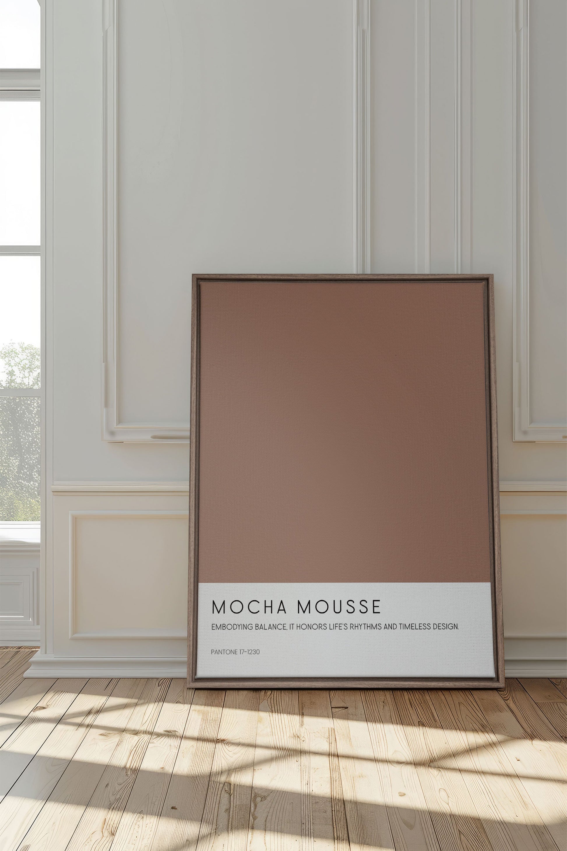 MOCHA MOUSSE, Stretched Canvas Artwork