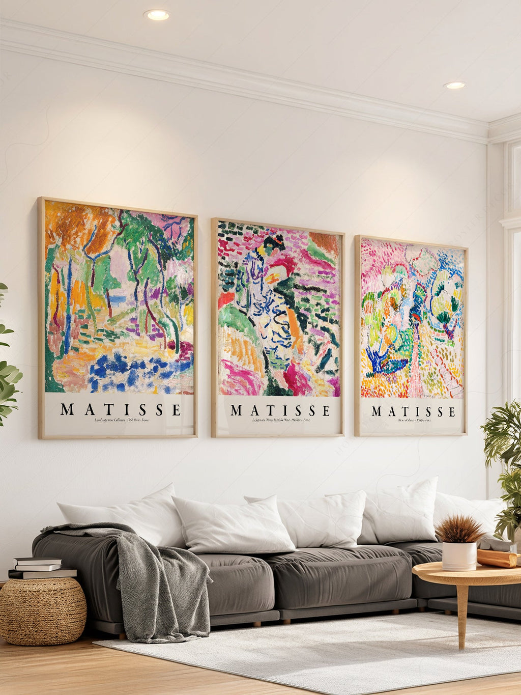 Henri Matisse Gallery Wall Set of 3 Prints – Colorful Abstract Wall Art