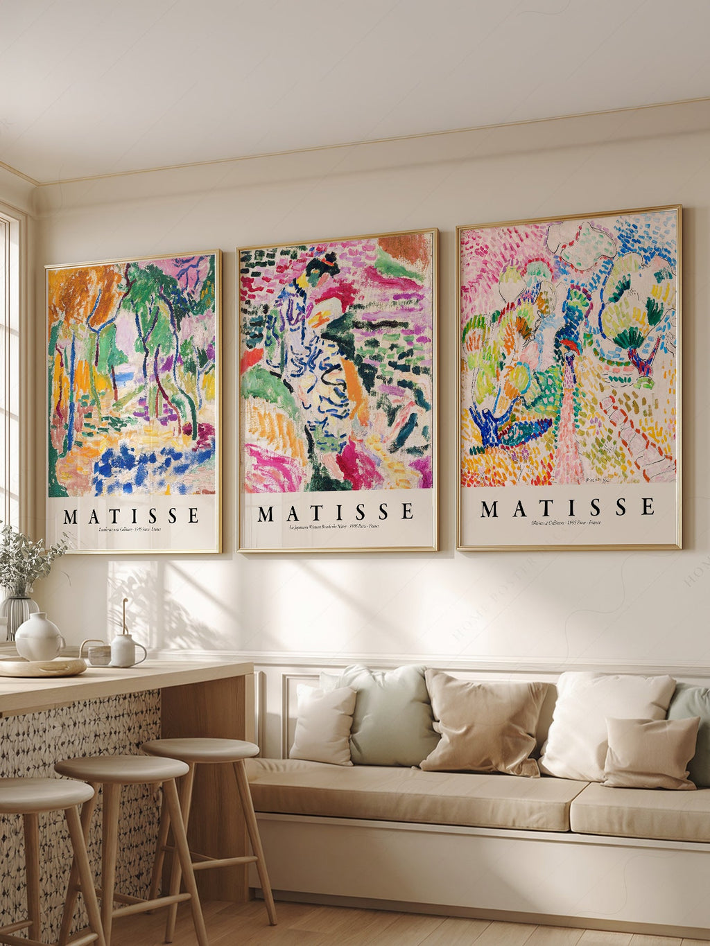 Henri Matisse Gallery Wall Set of 3 Prints – Colorful Abstract Wall Art
