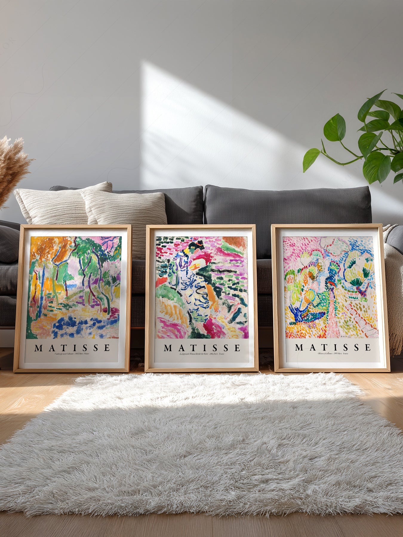 Henri Matisse Gallery Wall Set of 3 Prints – Colorful Abstract Wall Art