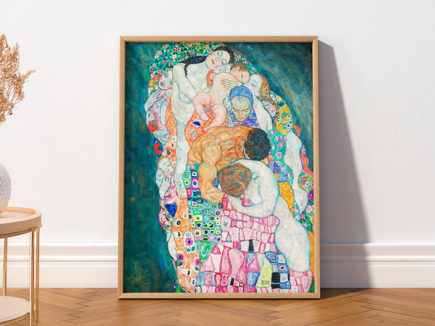 Gustav Klimt Death and Life Art Print – Symbolist Masterpiece Poster