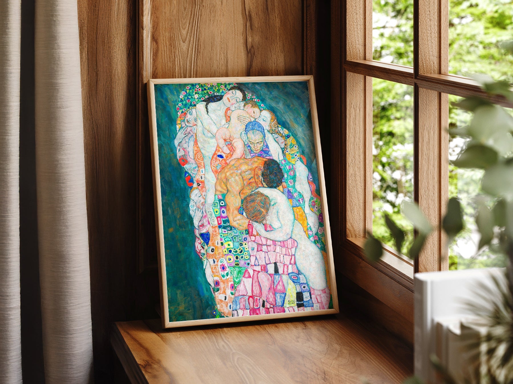 Gustav Klimt Death and Life Art Print – Symbolist Masterpiece Poster