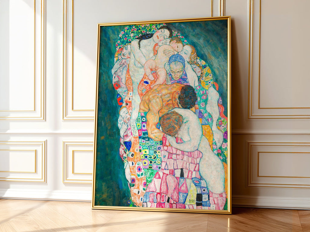 Gustav Klimt Death and Life Art Print – Symbolist Masterpiece Poster