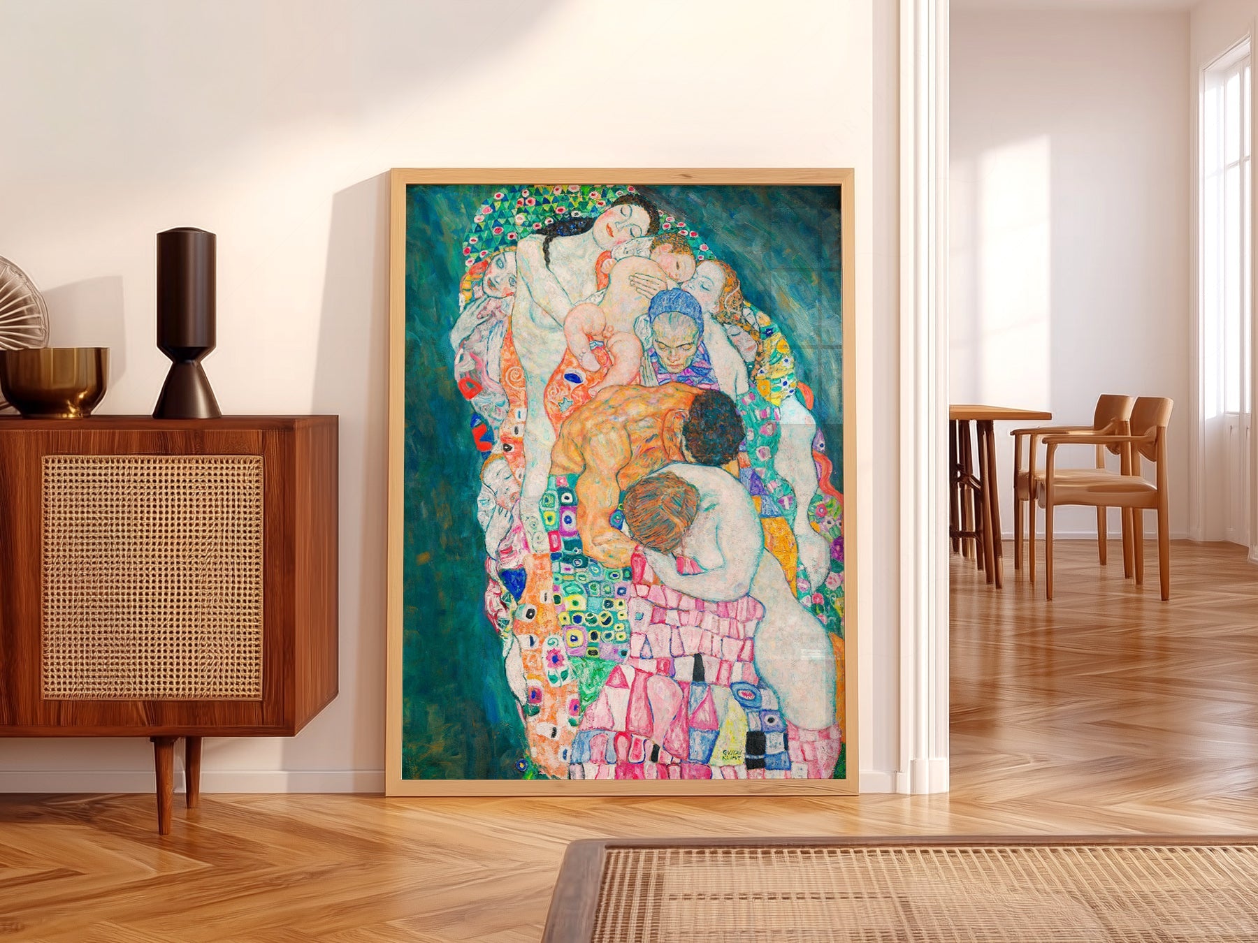 Gustav Klimt Death and Life Art Print – Symbolist Masterpiece Poster