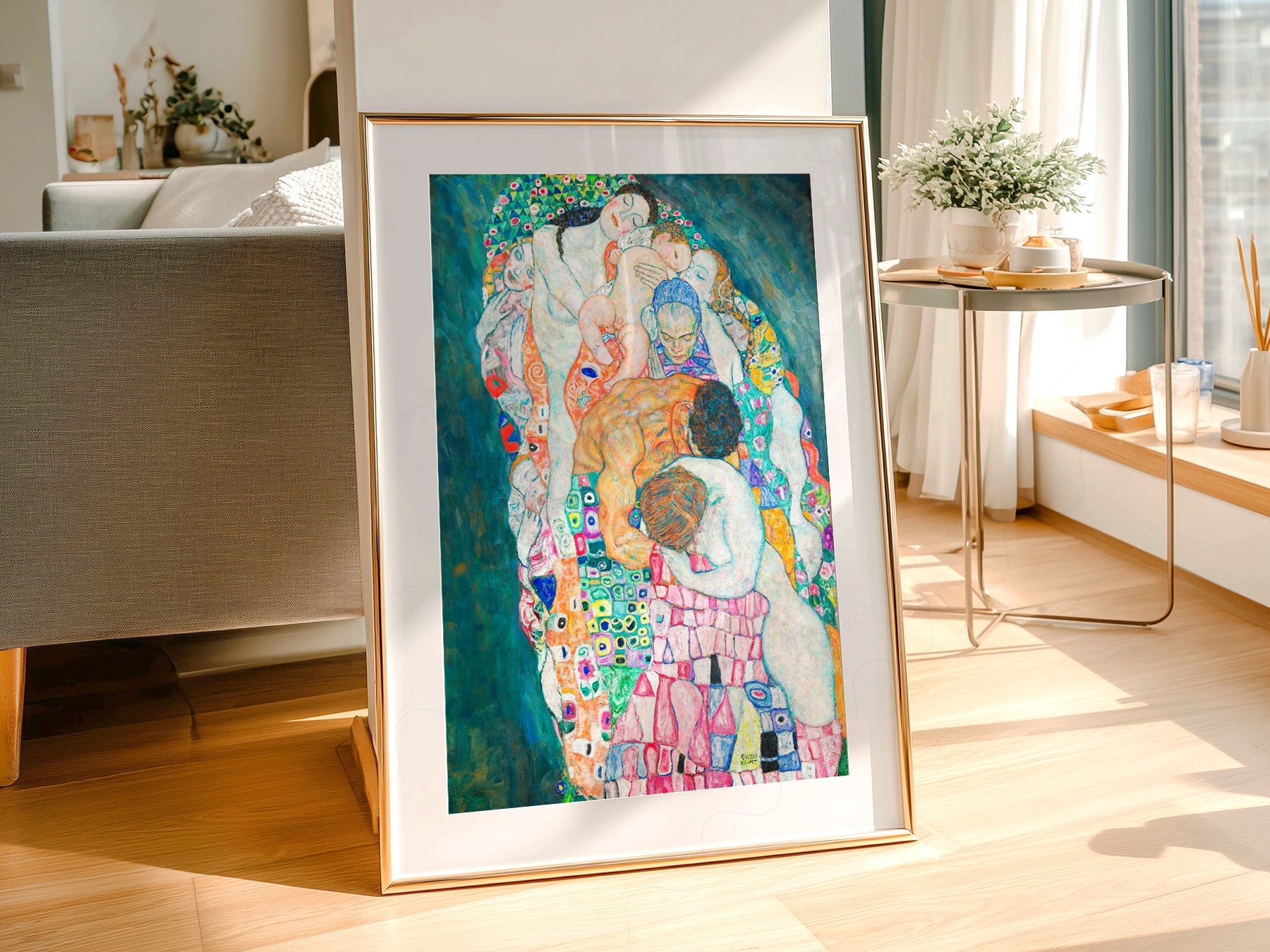 Gustav Klimt Death and Life Art Print – Symbolist Masterpiece Poster