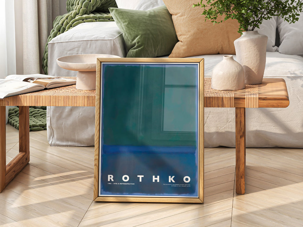Mark Rothko Untitled Green Blue Art Print – Abstract Expressionist Poster