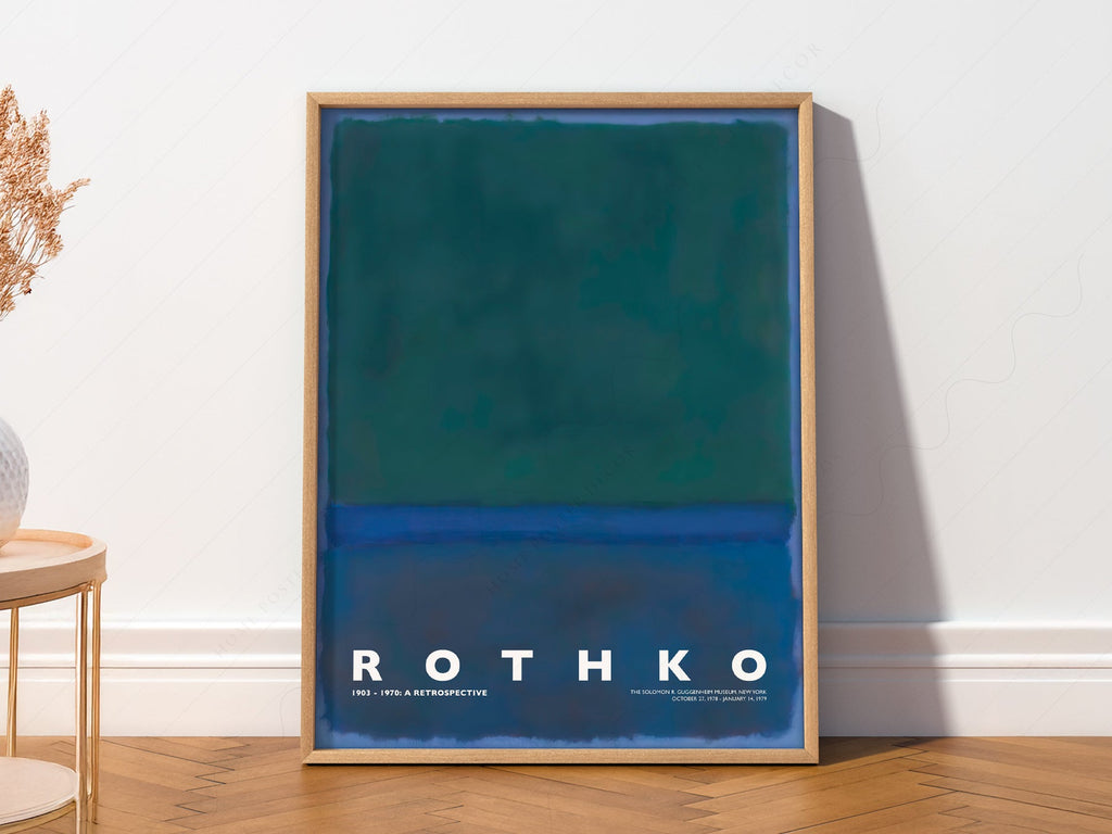 Mark Rothko Untitled Green Blue Art Print – Abstract Expressionist Poster
