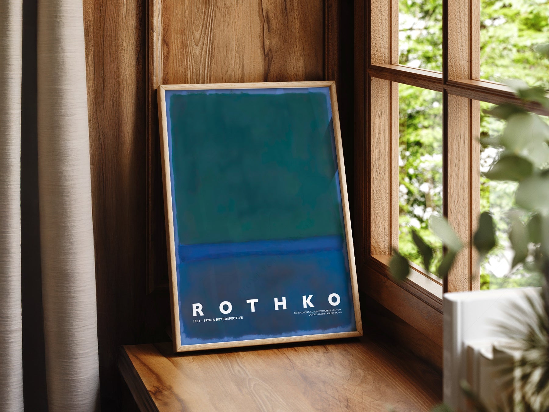 Mark Rothko Untitled Green Blue Art Print – Abstract Expressionist Poster