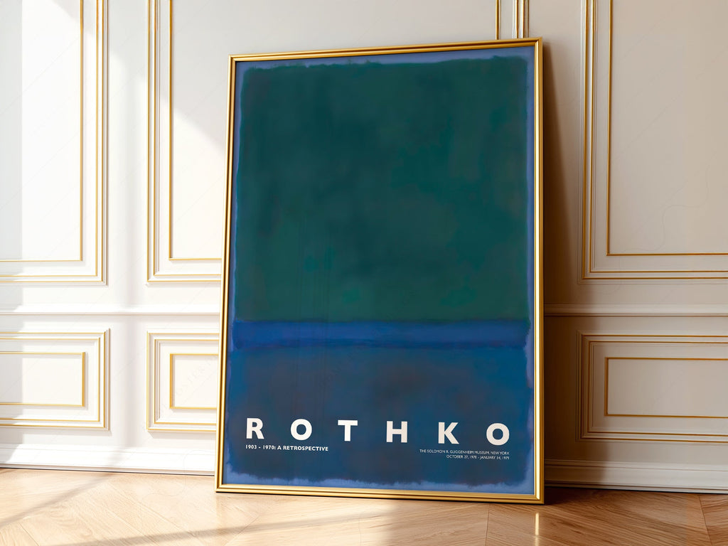 Mark Rothko Untitled Green Blue Art Print – Abstract Expressionist Poster