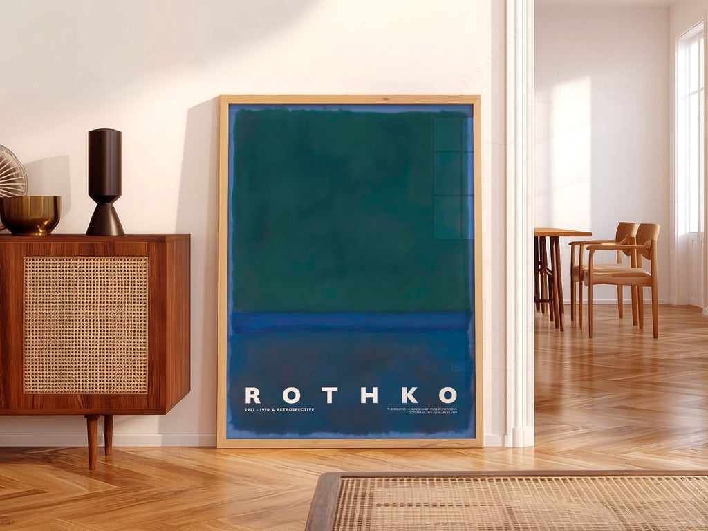 Mark Rothko Untitled Green Blue Art Print – Abstract Expressionist Poster